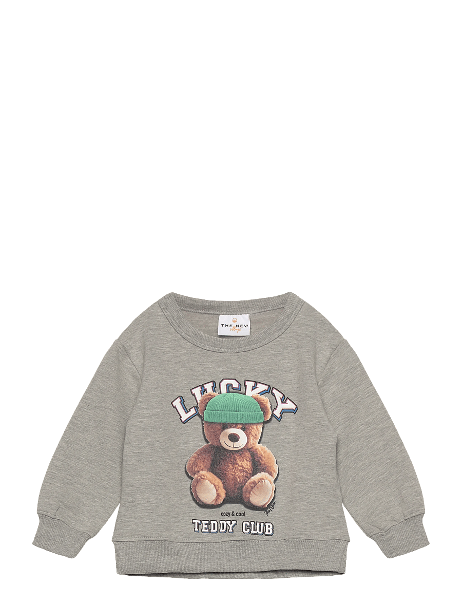 THE NEW SIBLINGS - TNSTPippin OS Sweatshirt - sweatshirts - light grey melange - 0