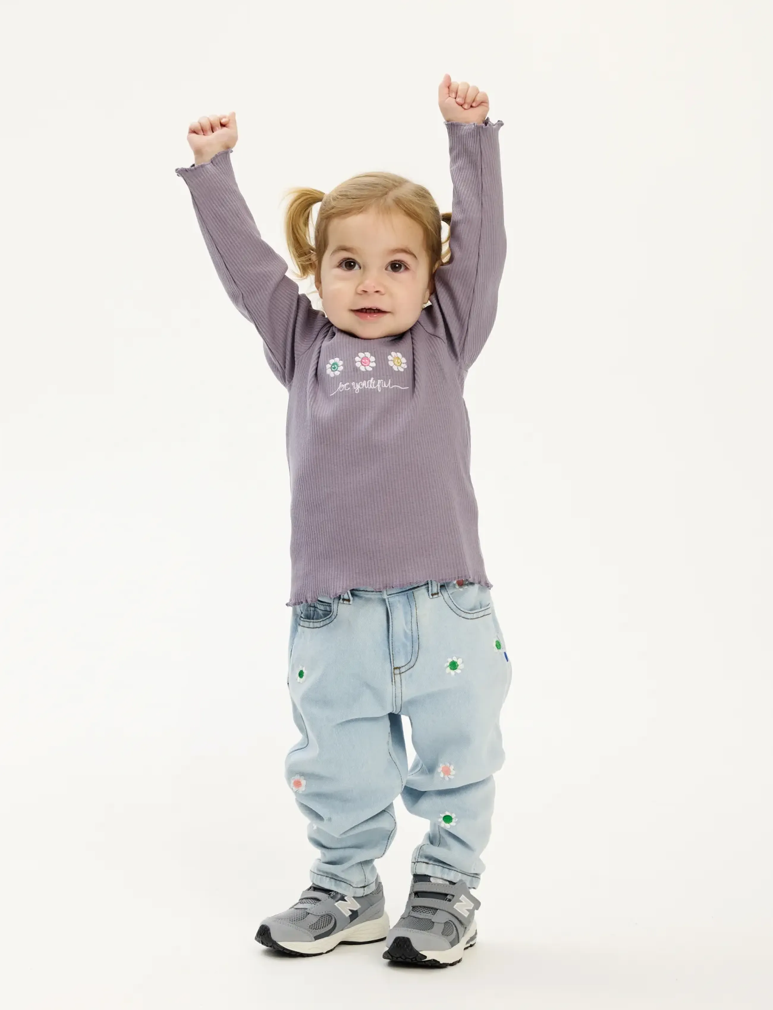 THE NEW SIBLINGS - TNSTPrincess L_S Rib Tee - t-shirts à manches longues - gray ridge - 3