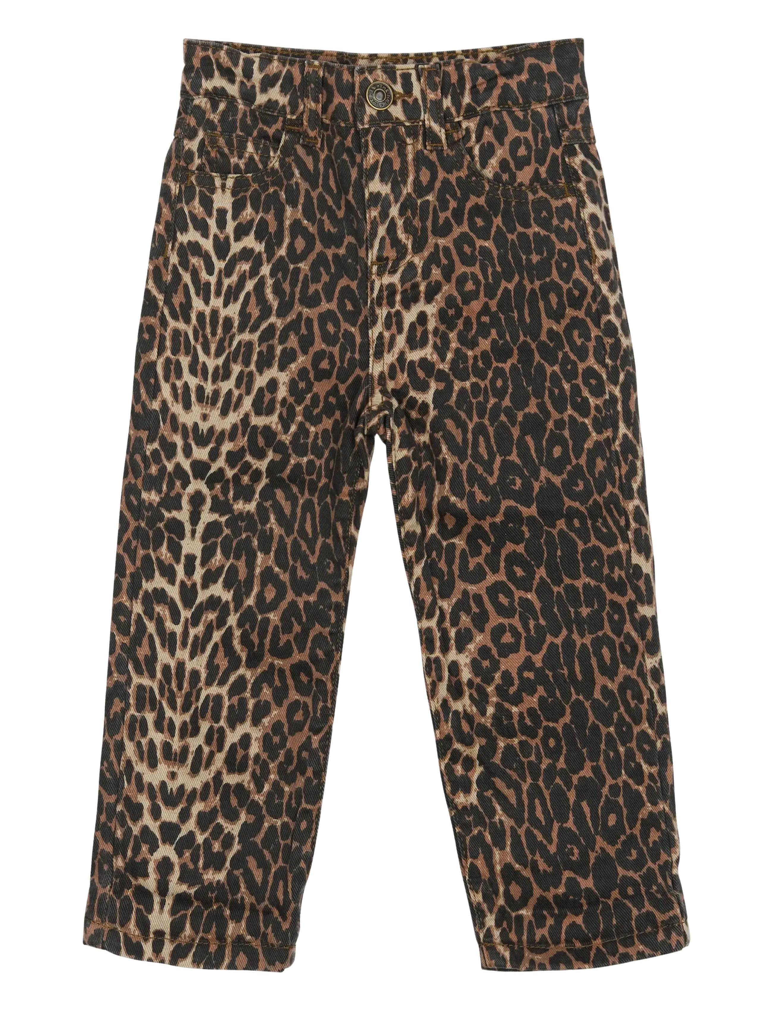 THE NEW SIBLINGS TNSTPaloma Straight Jeans - Kleidung - FEATHER GRAY AOP / brown
