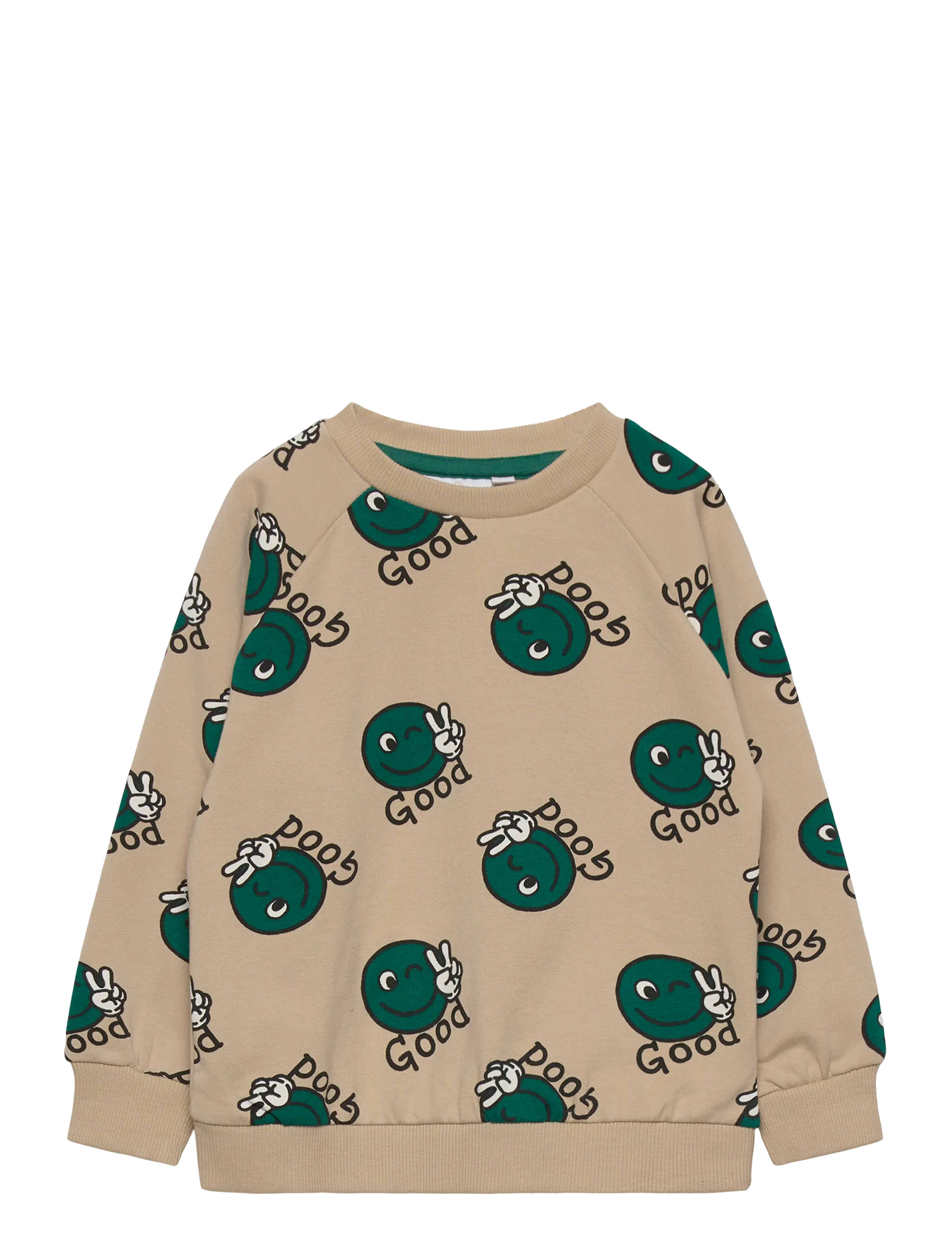 THE NEW SIBLINGS TNSTPhil Sweatshirt - Riided - HUMUS AOP / beige