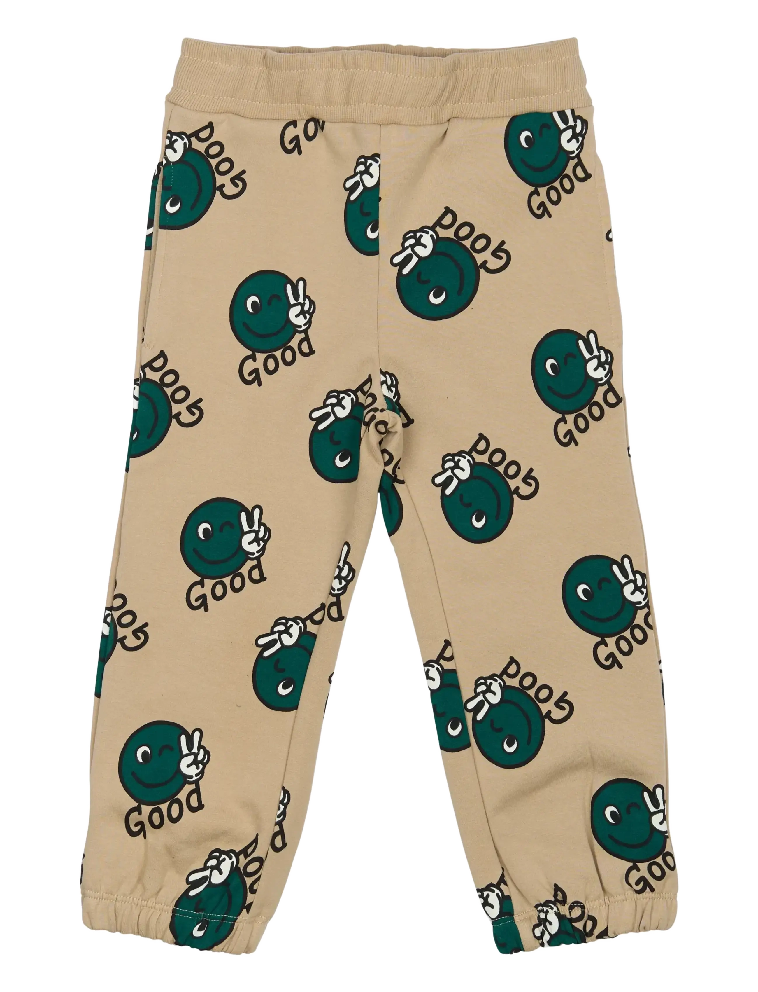 THE NEW SIBLINGS TNSTPhil Sweatpants - Baby 44-92 - HUMUS AOP / beige