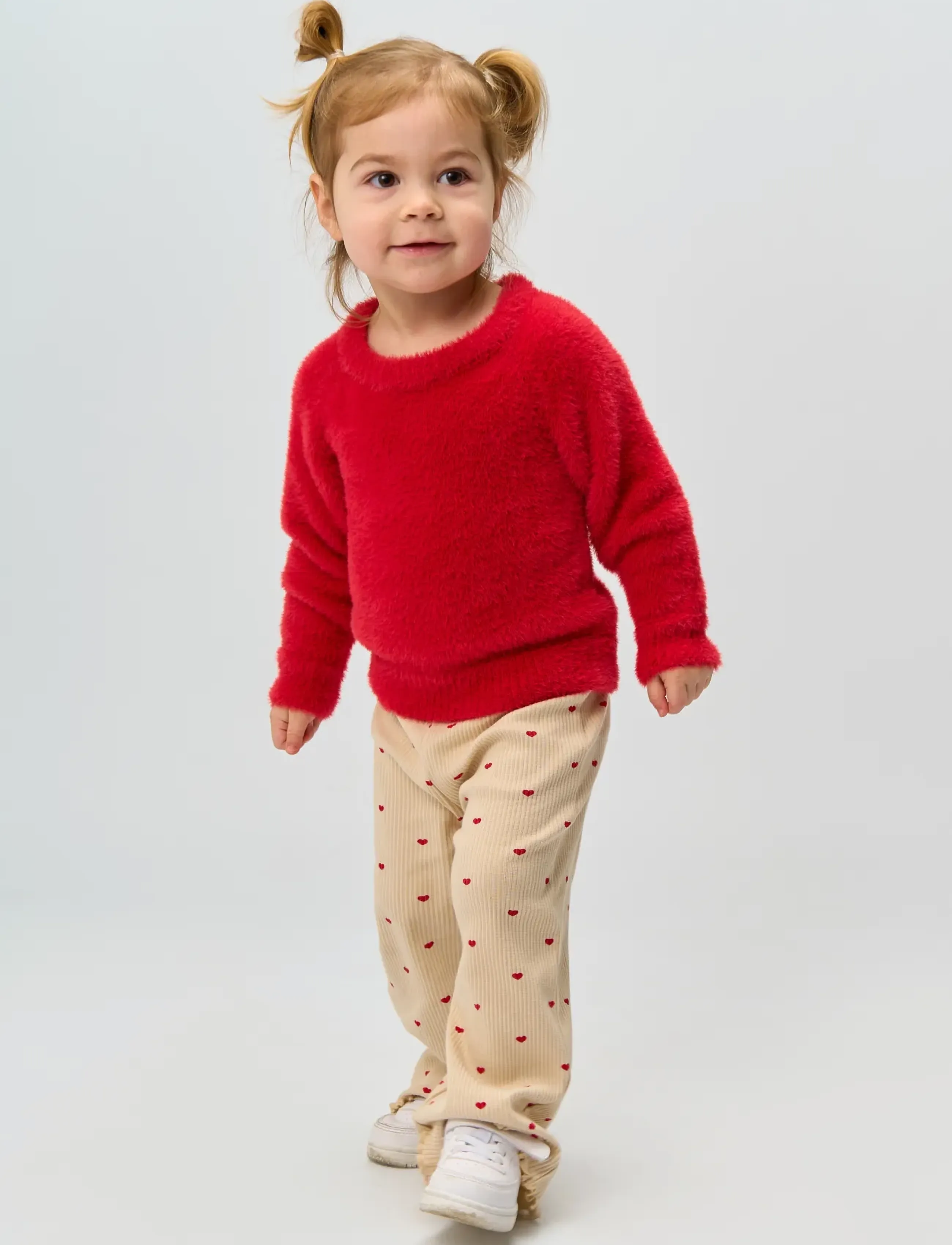 THE NEW SIBLINGS TNSTRhea Wide Rib Pants - Püksid - GARDENIA AOP / cream