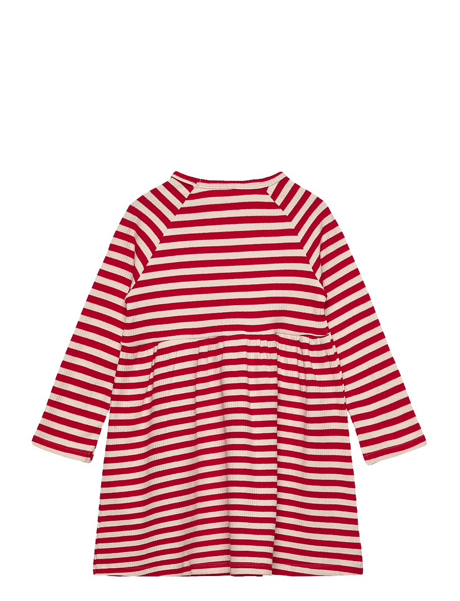 THE NEW SIBLINGS - TNSTFro L_S Loose Rib Dress - ski patrol striped - 1