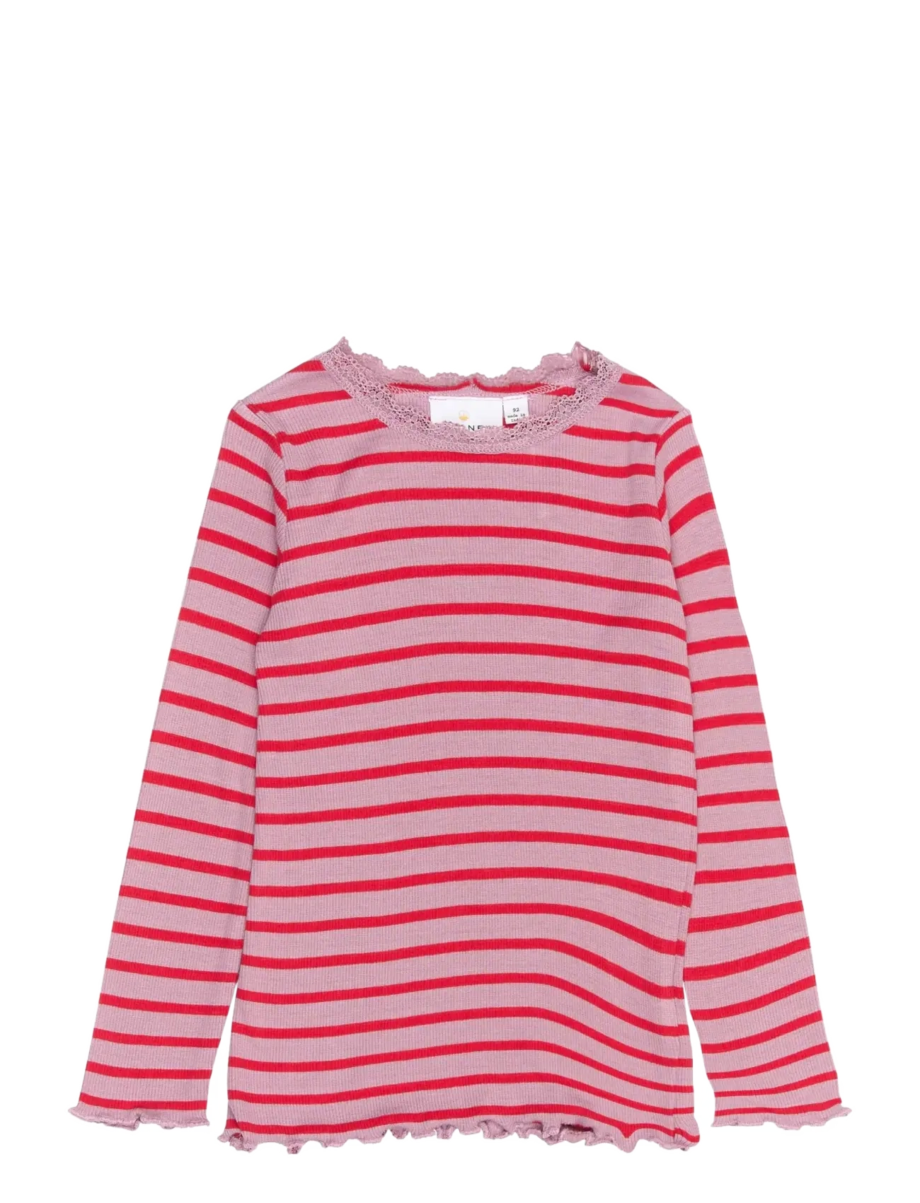 THE NEW SIBLINGS TNSTRie L_S Rib Tee - Baby 44-92 - MAUVE SHADOWS STRIPED / purple