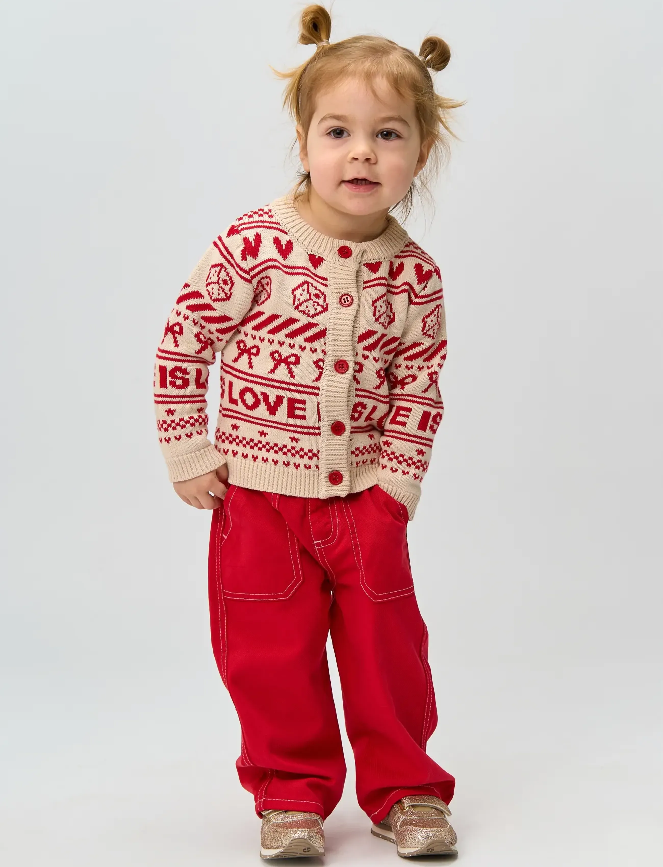 THE NEW SIBLINGS TNSTRosaria Wide Pants - Nederdelar - SKI PATROL / red