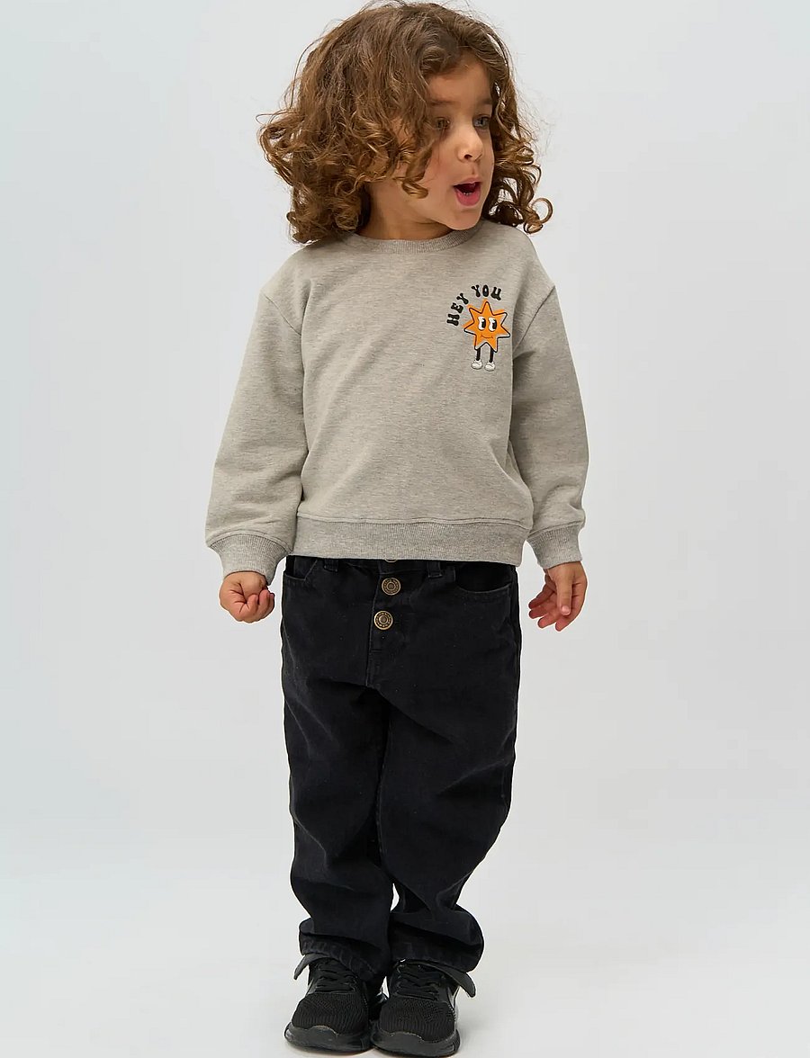 THE NEW SIBLINGS - TNSTRandall OS Sweatshirt - light grey melange - 0