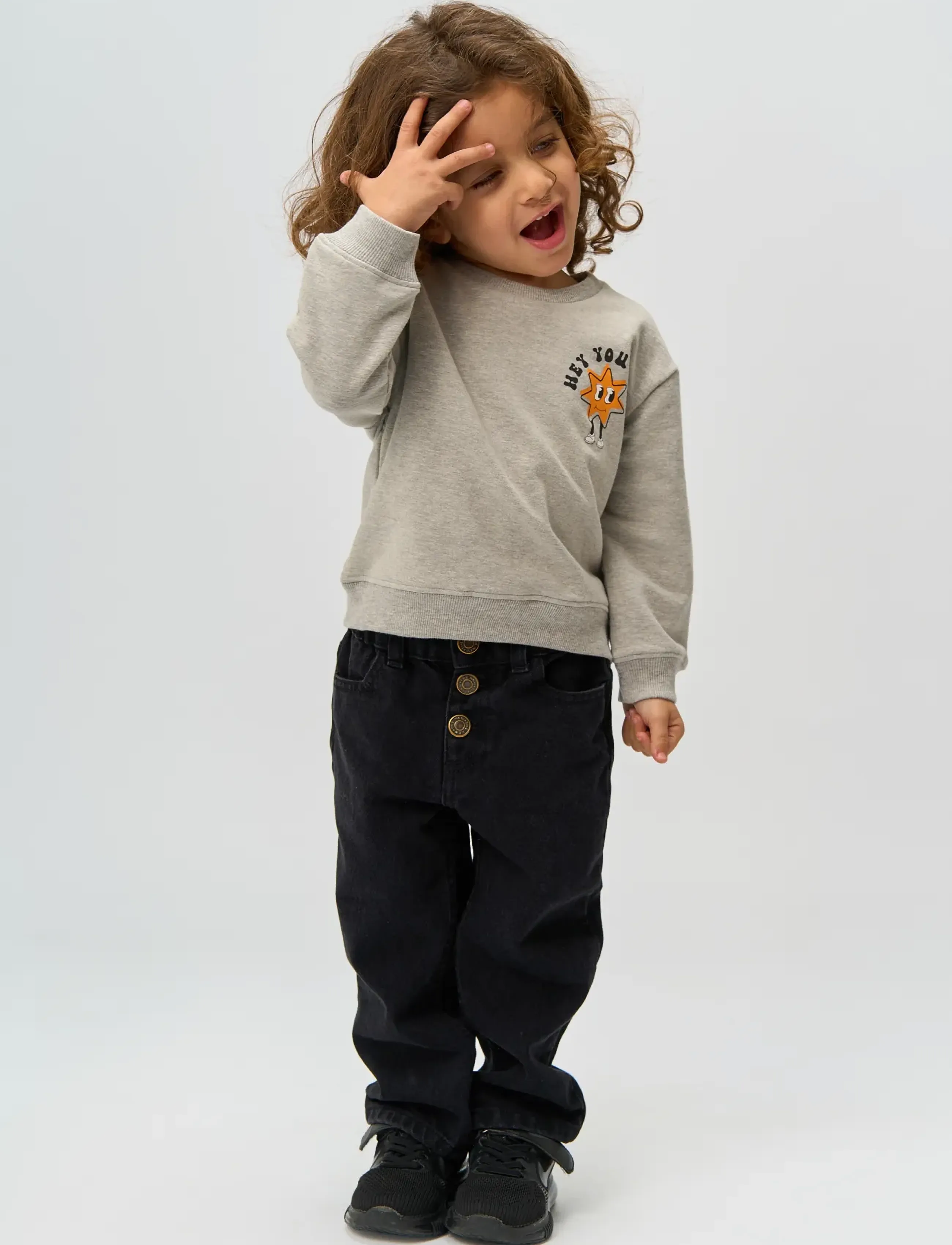 THE NEW SIBLINGS - TNSTRandall OS Sweatshirt - light grey melange - 3