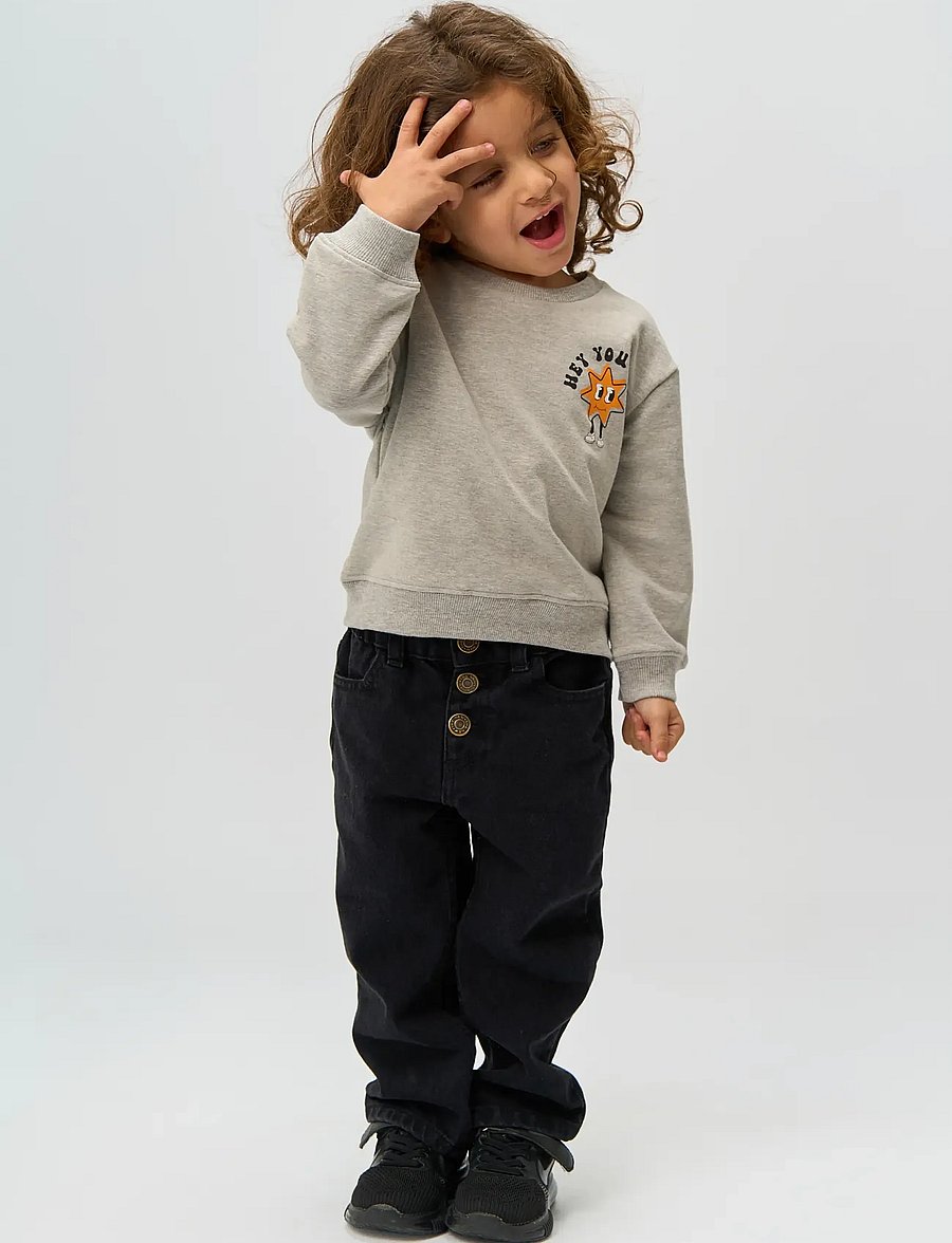 THE NEW SIBLINGS - TNSTRandall OS Sweatshirt - light grey melange - 3