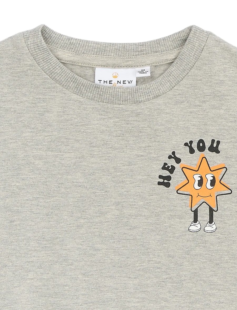 THE NEW SIBLINGS - TNSTRandall OS Sweatshirt - light grey melange - 5