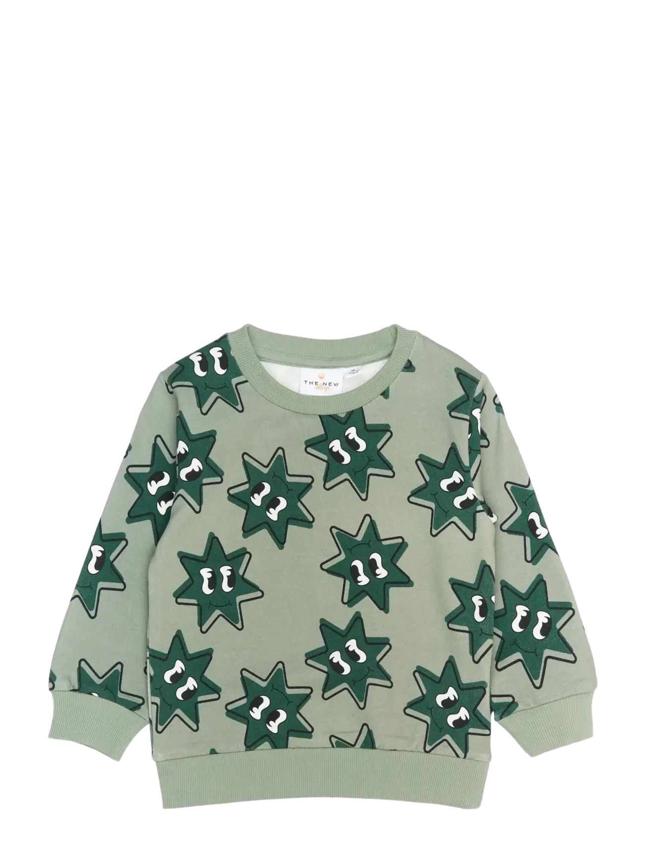 THE NEW SIBLINGS TNSTRavi Sweatshirt - Inspiration - LILY PAD AOP / khaki/green