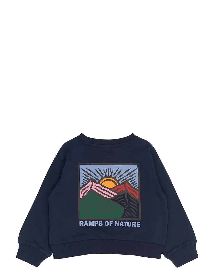 THE NEW SIBLINGS - TNSTRolando OS Sweatshirt - sweatshirts - navy blazer - 1
