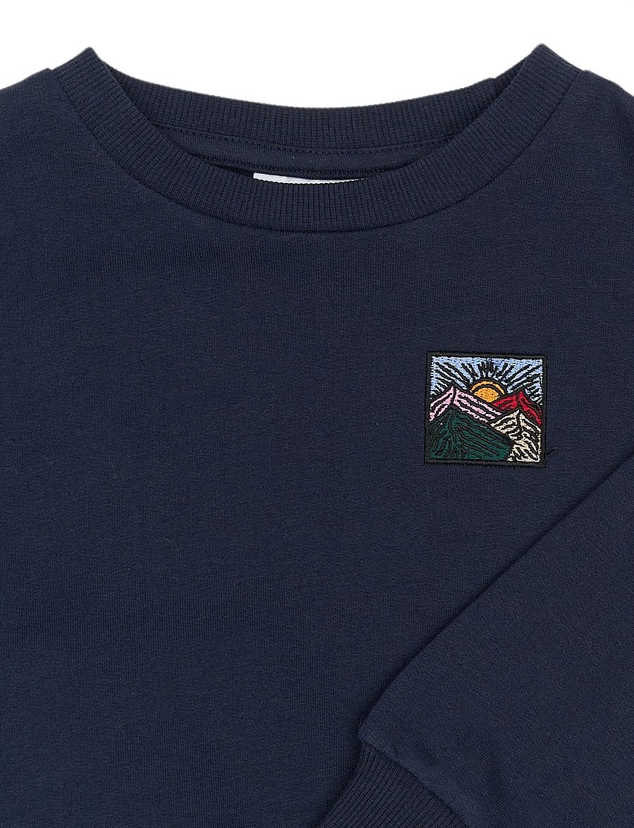 THE NEW SIBLINGS - TNSTRolando OS Sweatshirt - sweatshirts - navy blazer - 2