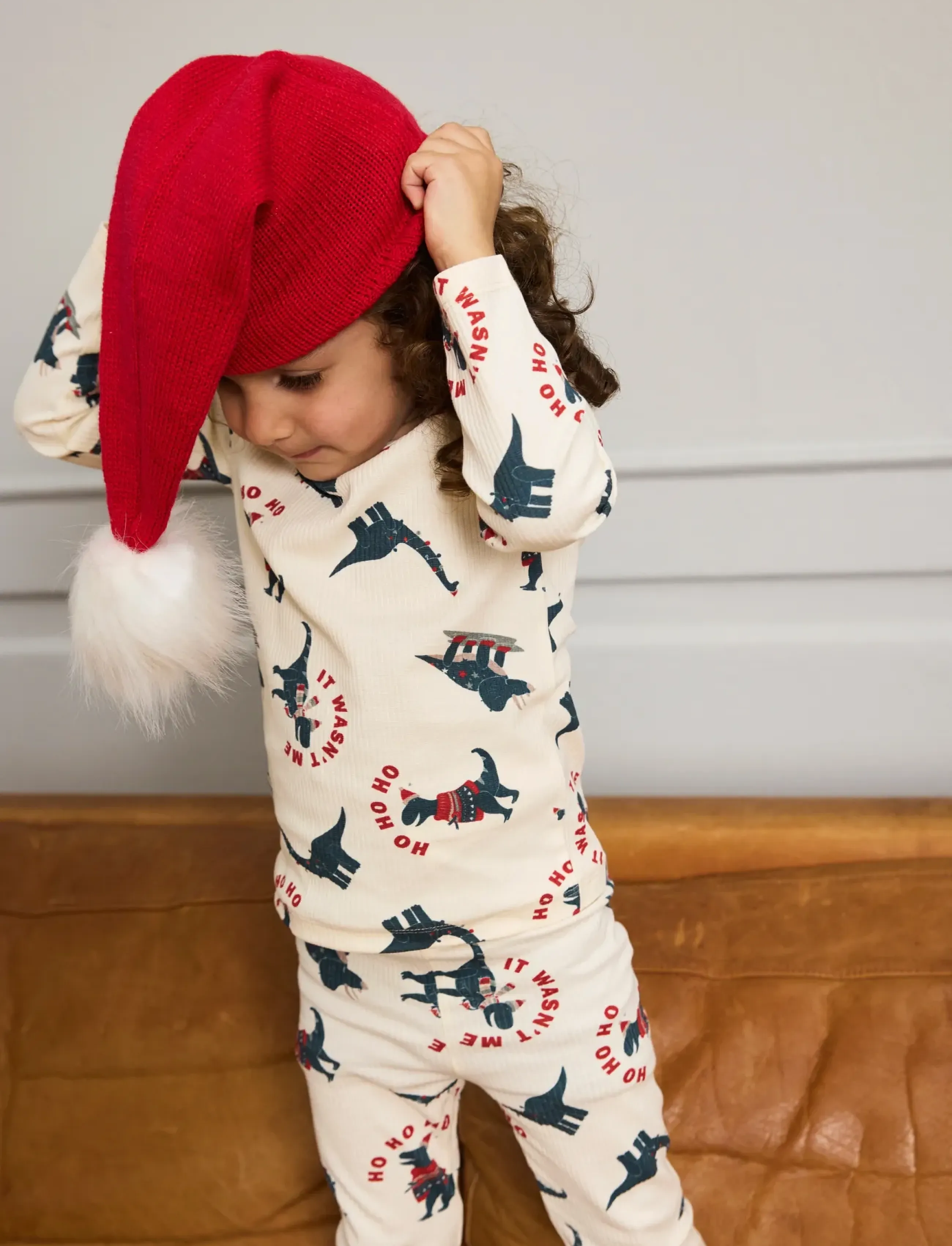 THE NEW SIBLINGS - TNSTHoliday Rib Night Set - gardenia dino aop - 5