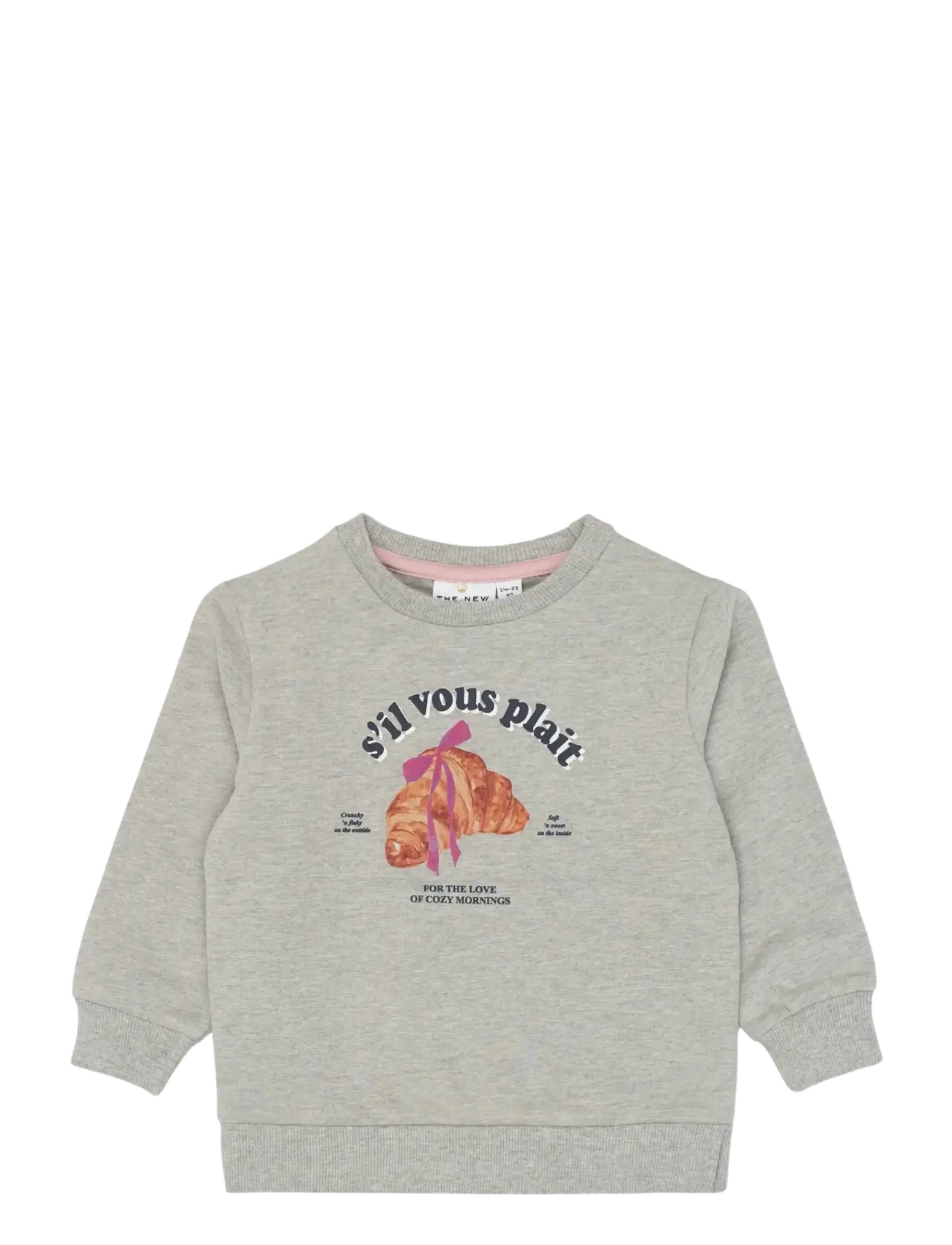 THE NEW SIBLINGS TNSTSolvej Sweatshirt - Riided - LIGHT GREY MELANGE / grey