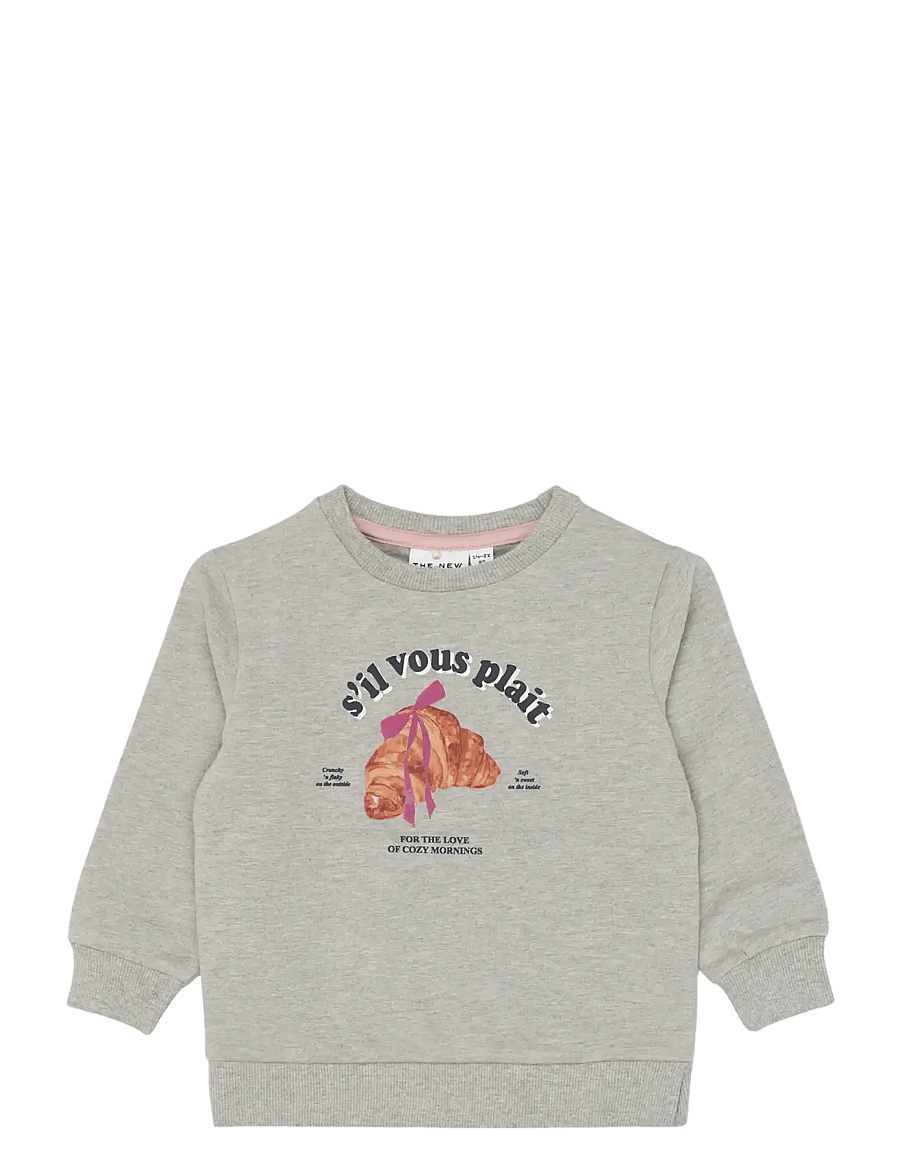 THE NEW SIBLINGS - TNSTSolvej Sweatshirt - dressipluusid - light grey melange - 1
