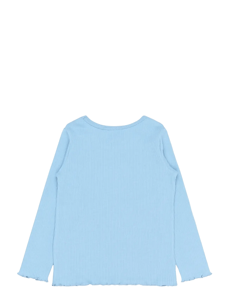 THE NEW SIBLINGS - TNSTRianna L_S Rib Tee - langærmede t-shirts - forever blue - 2