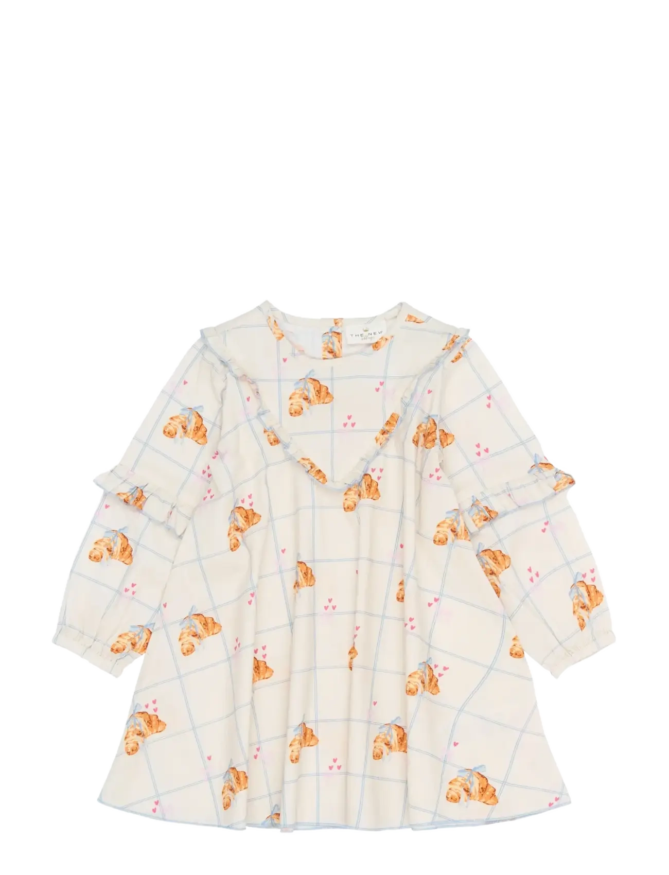 THE NEW SIBLINGS TNSTSilke L_S Dress - Baby 44-92 - GARDENIA AOP / cream