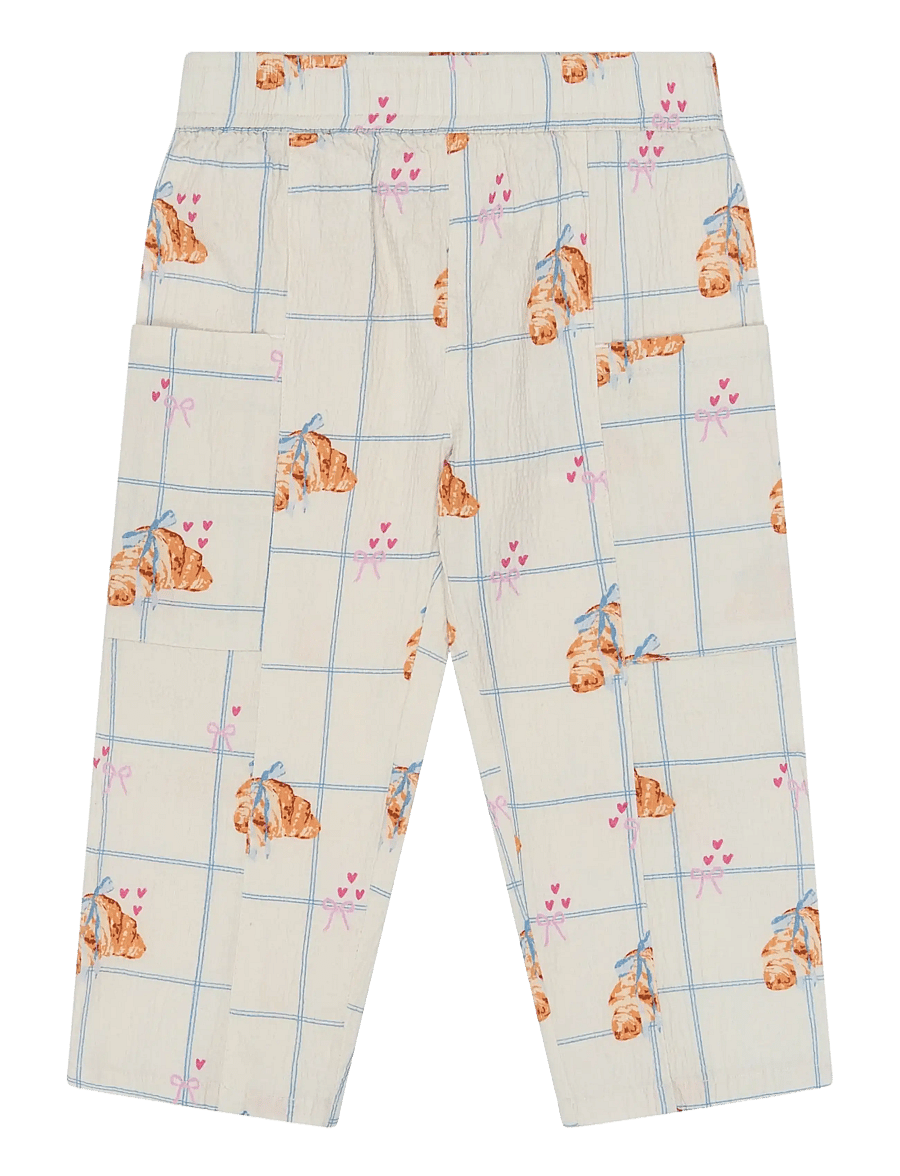 THE NEW SIBLINGS - TNSTSilke Pants - gardenia aop - 1