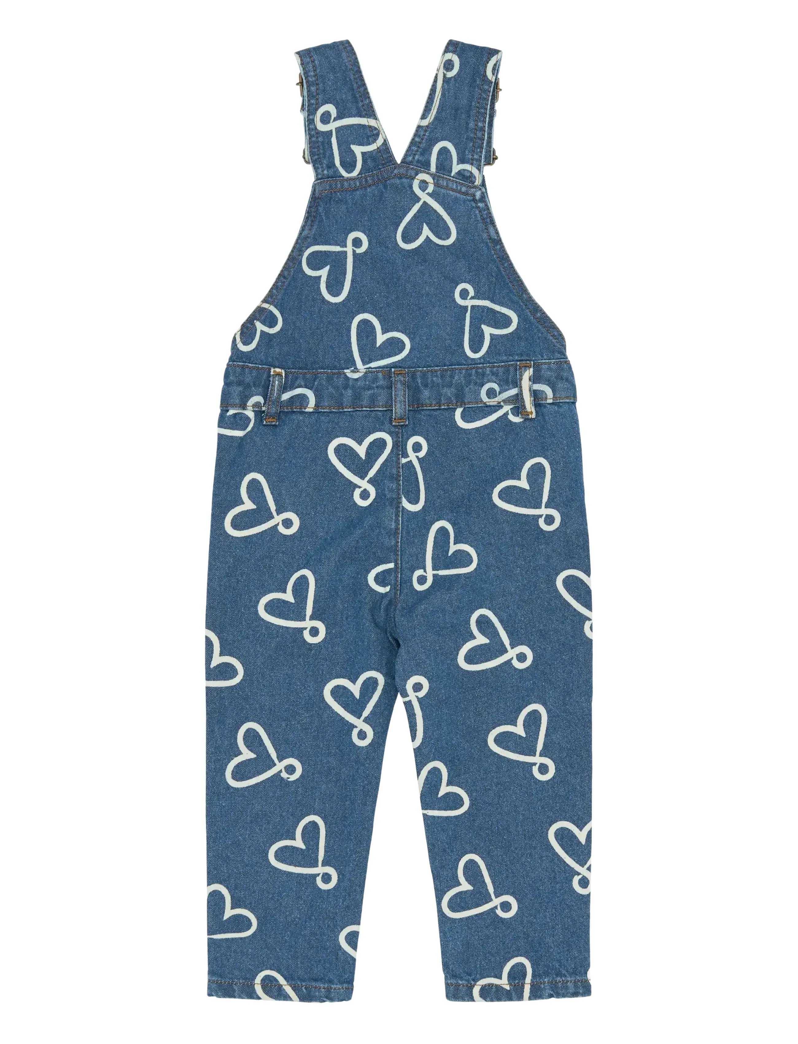 THE NEW SIBLINGS - TNSTShea Denim Dungarees - traksipüksid - medium blue denim aop - 2