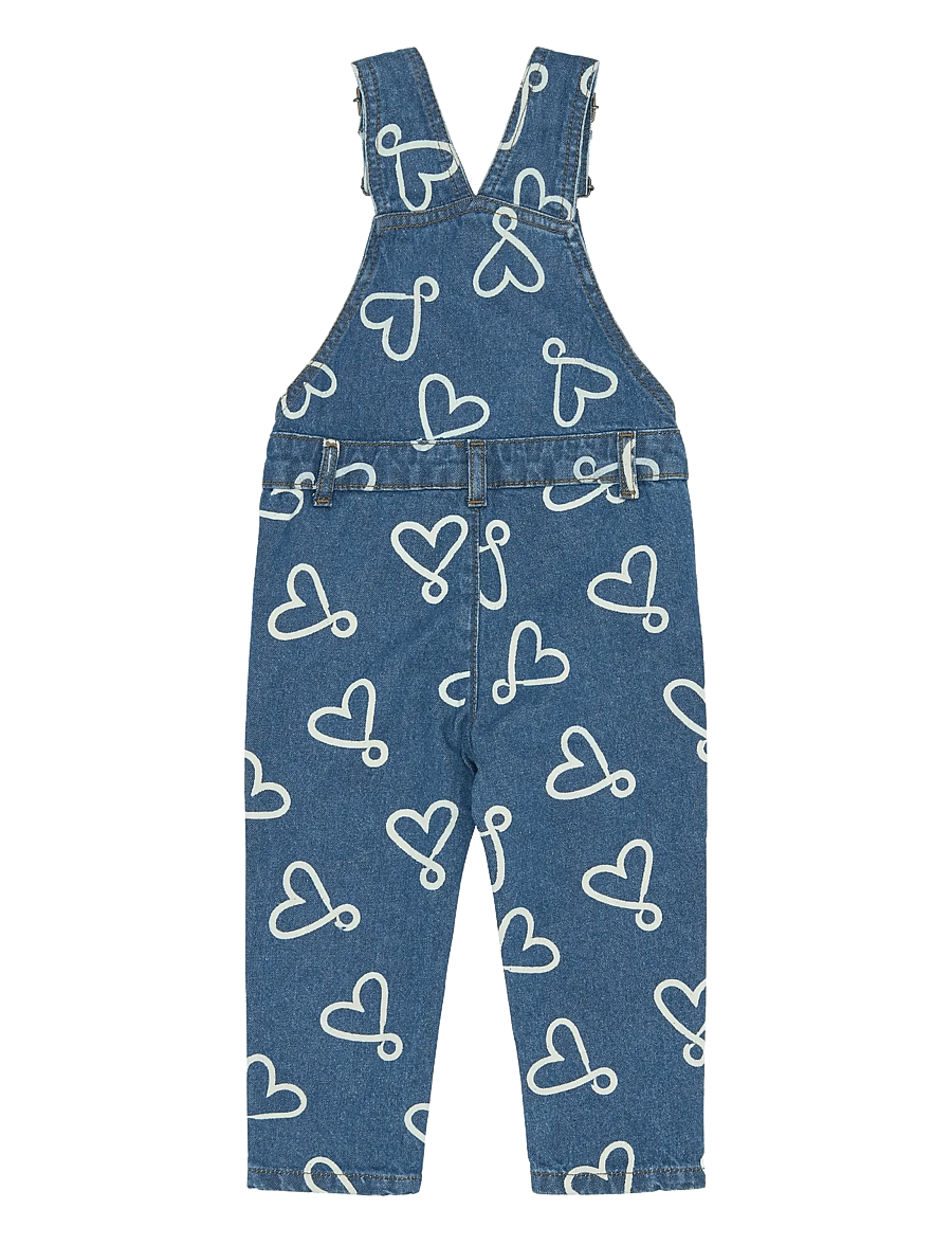 THE NEW SIBLINGS - TNSTShea Denim Dungarees - traksipüksid - medium blue denim aop - 2