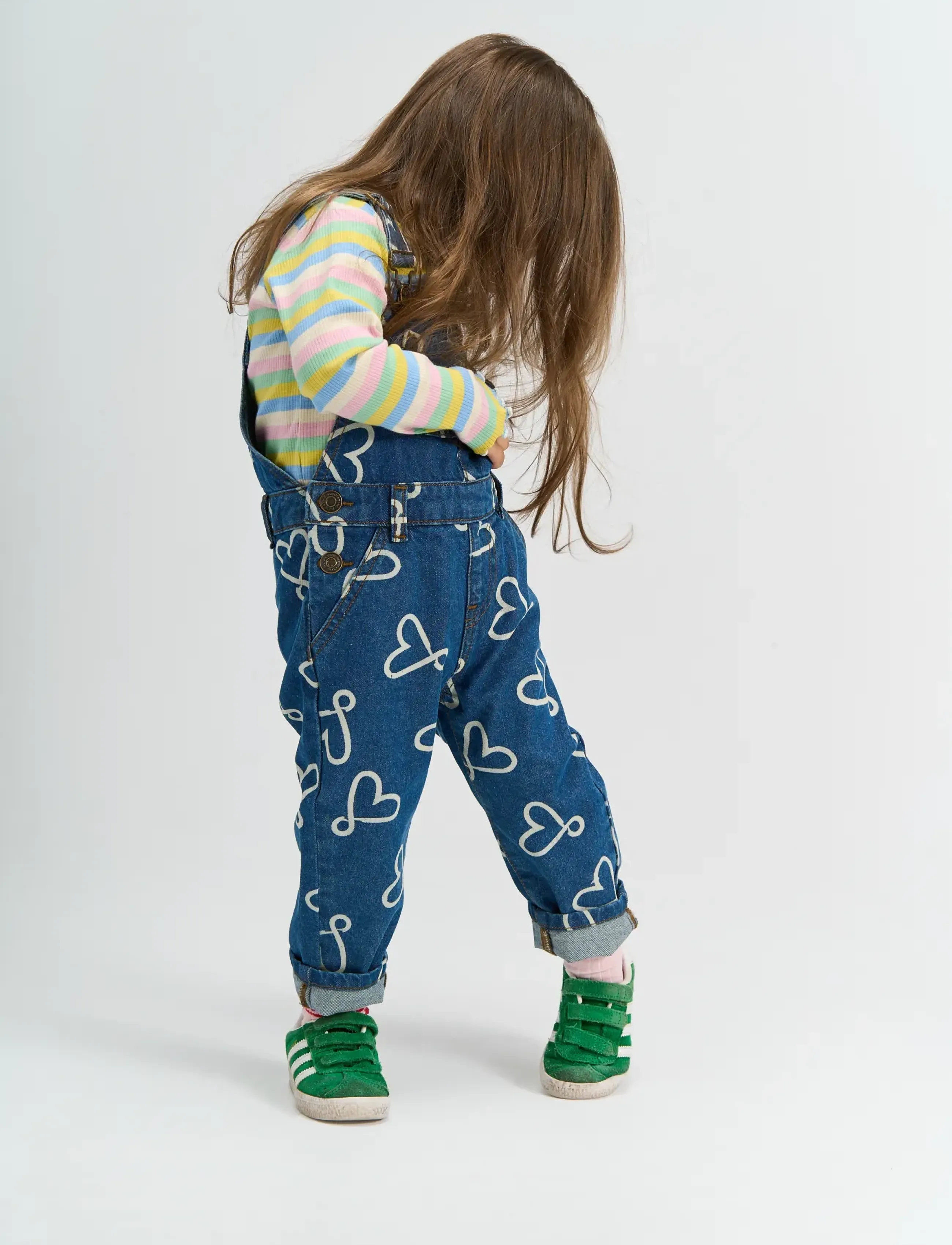 THE NEW SIBLINGS - TNSTShea Denim Dungarees - overalls - medium blue denim aop - 0