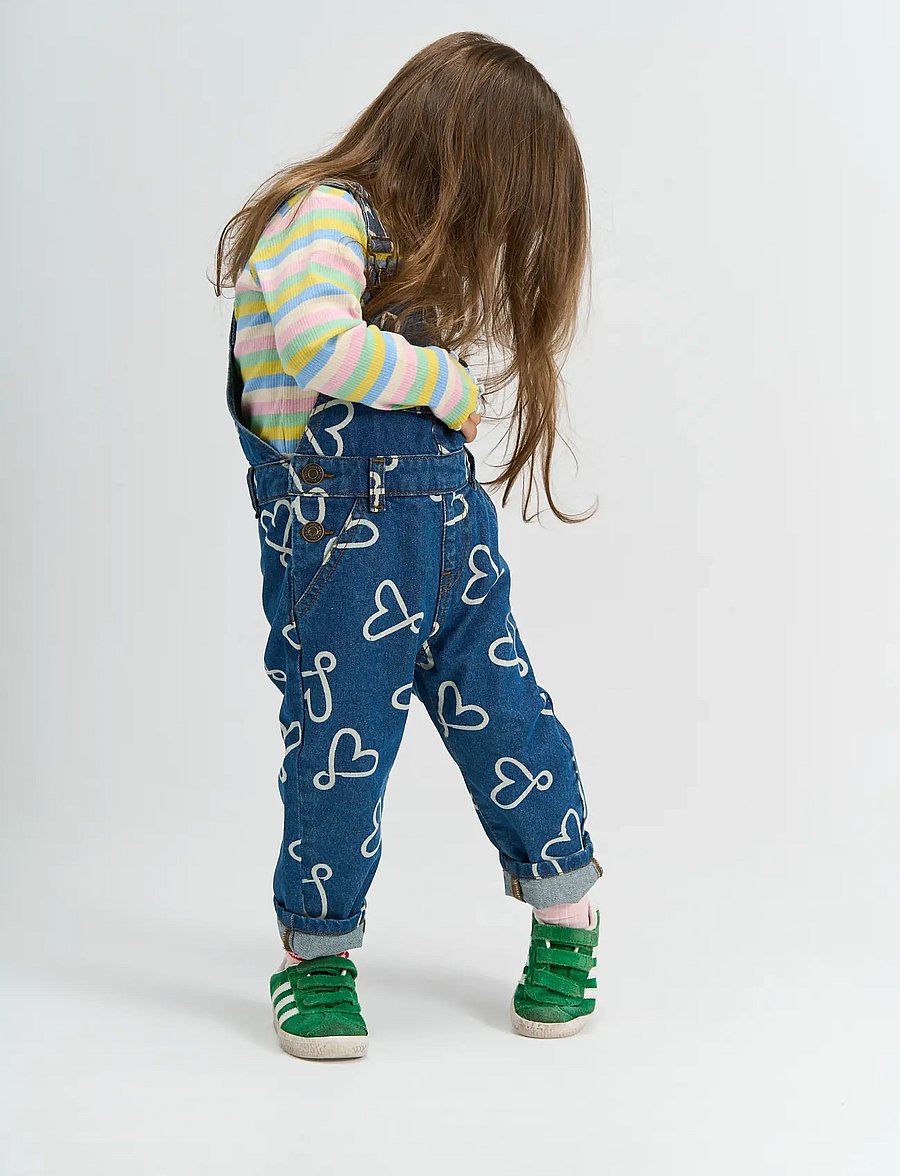 THE NEW SIBLINGS - TNSTShea Denim Dungarees - overalls - medium blue denim aop - 0