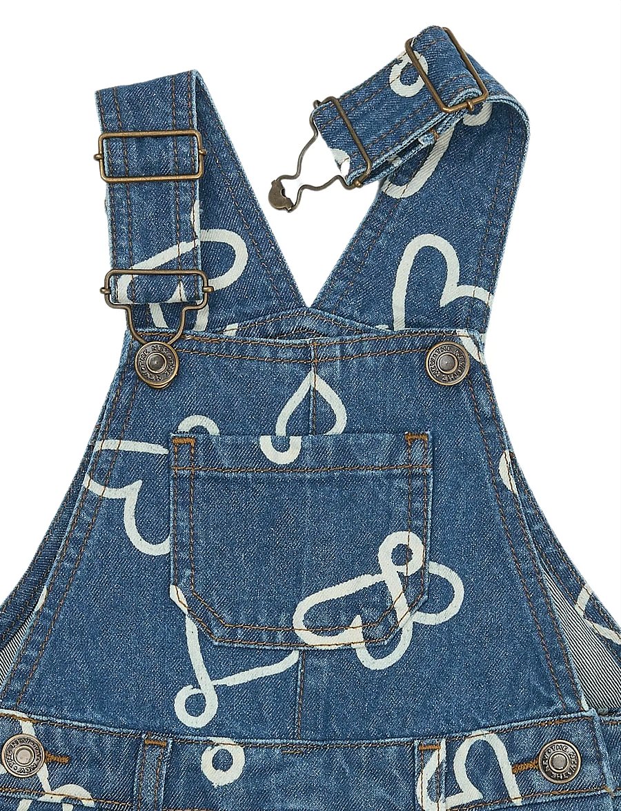 THE NEW SIBLINGS - TNSTShea Denim Dungarees - traksipüksid - medium blue denim aop - 4