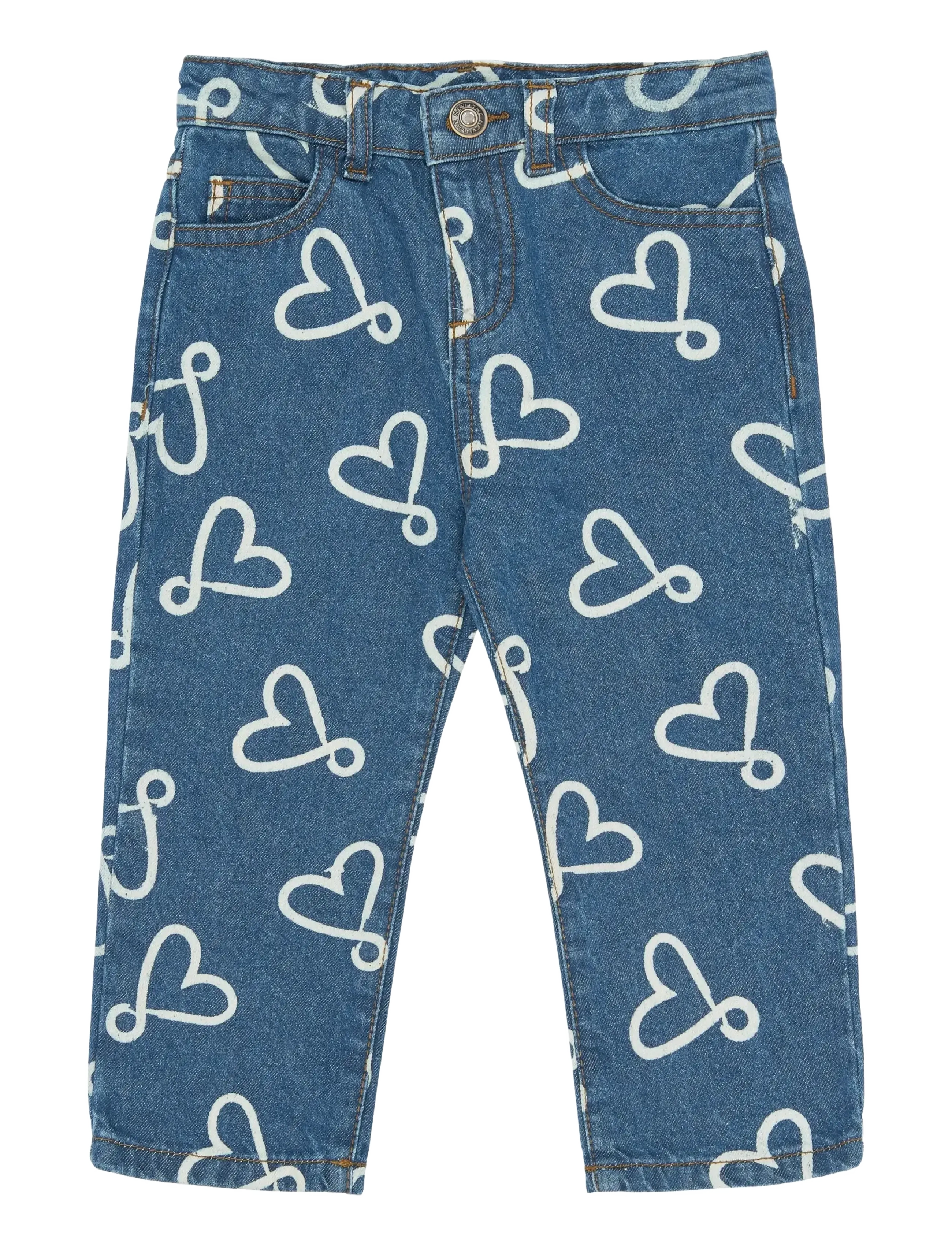 THE NEW SIBLINGS TNSTShea Regular Fit Jeans - Riided - MEDIUM BLUE DENIM AOP / blue