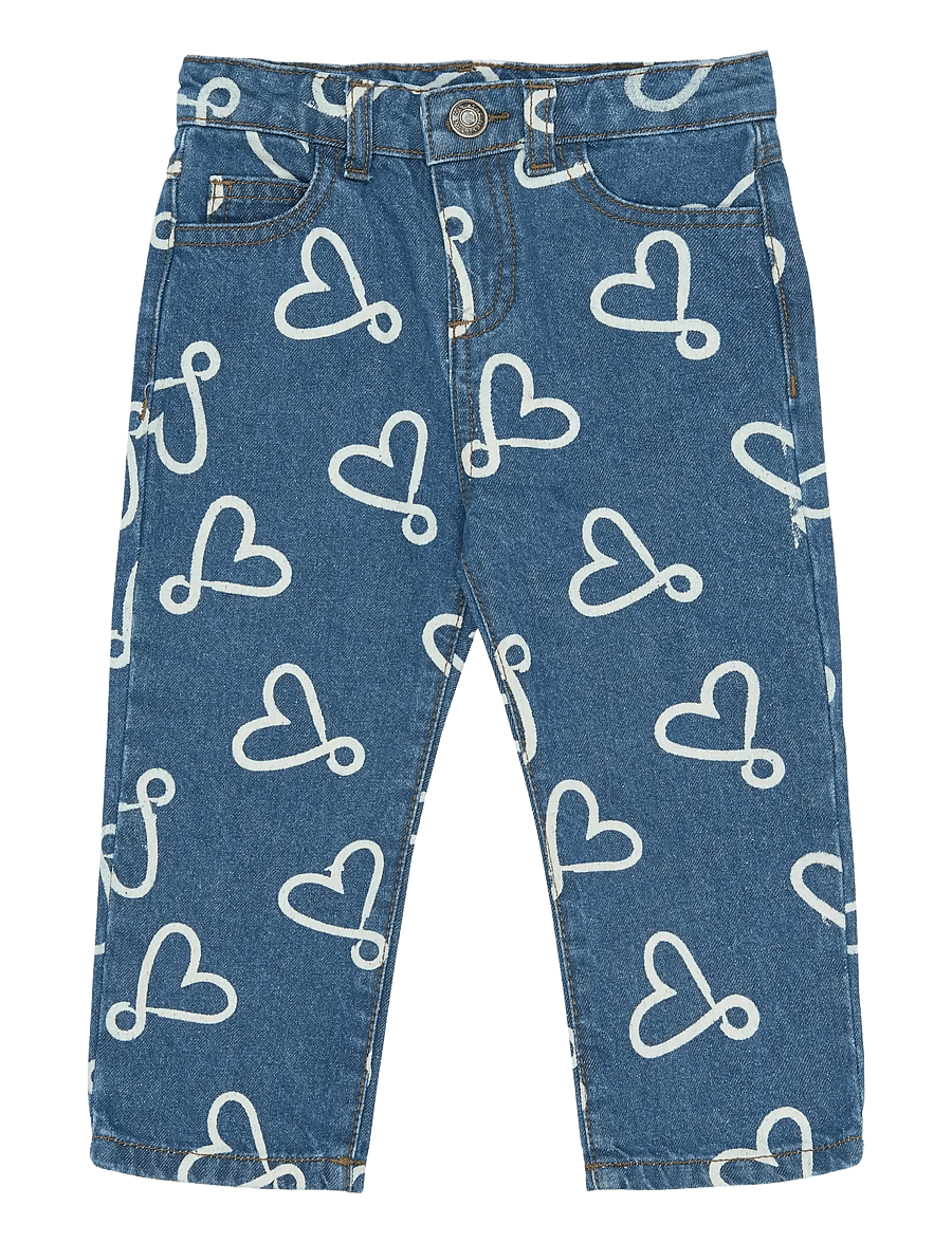 THE NEW SIBLINGS - TNSTShea Regular Fit Jeans - regular jeans - medium blue denim aop - 1