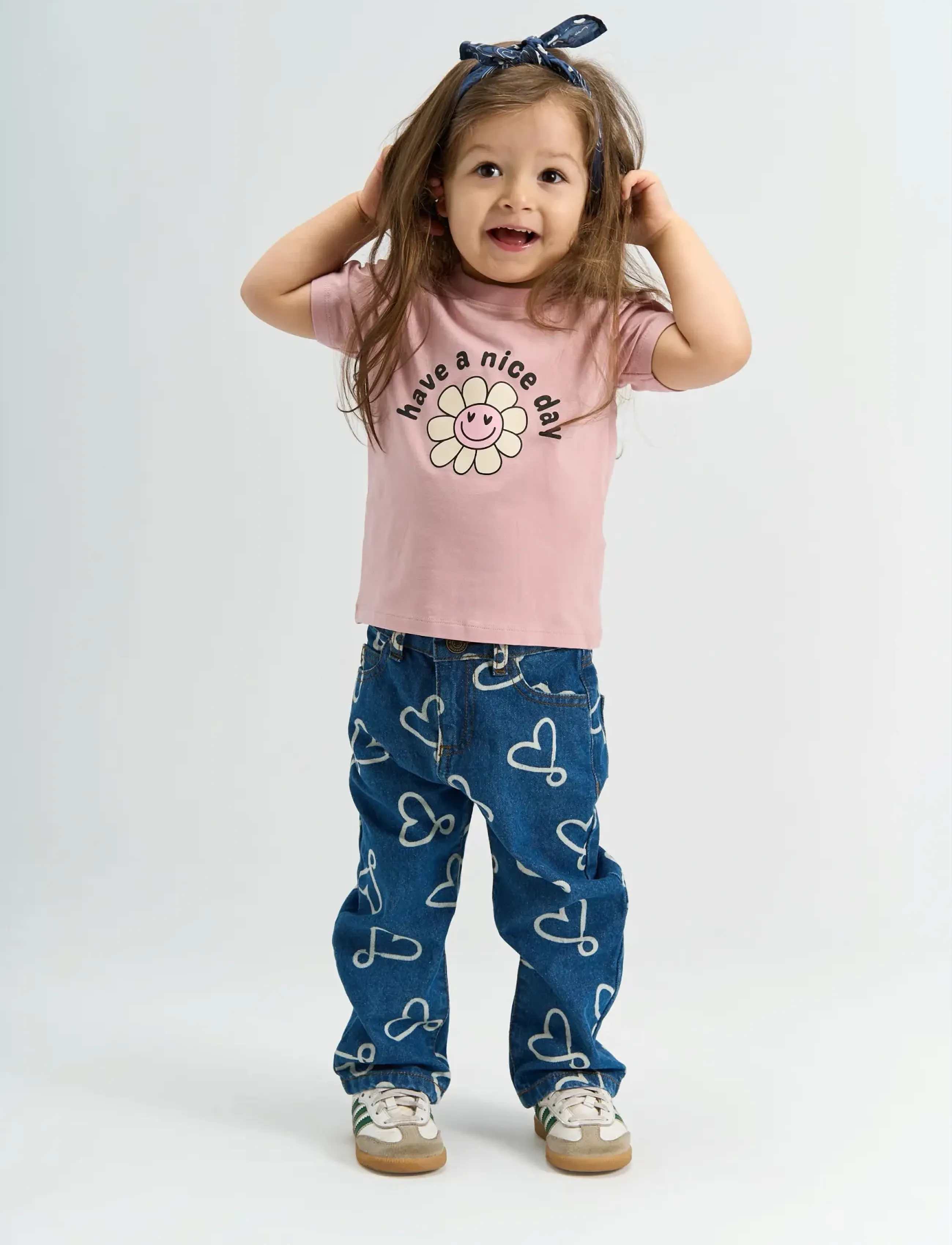 THE NEW SIBLINGS - TNSTShea Regular Fit Jeans - regular jeans - medium blue denim aop - 0