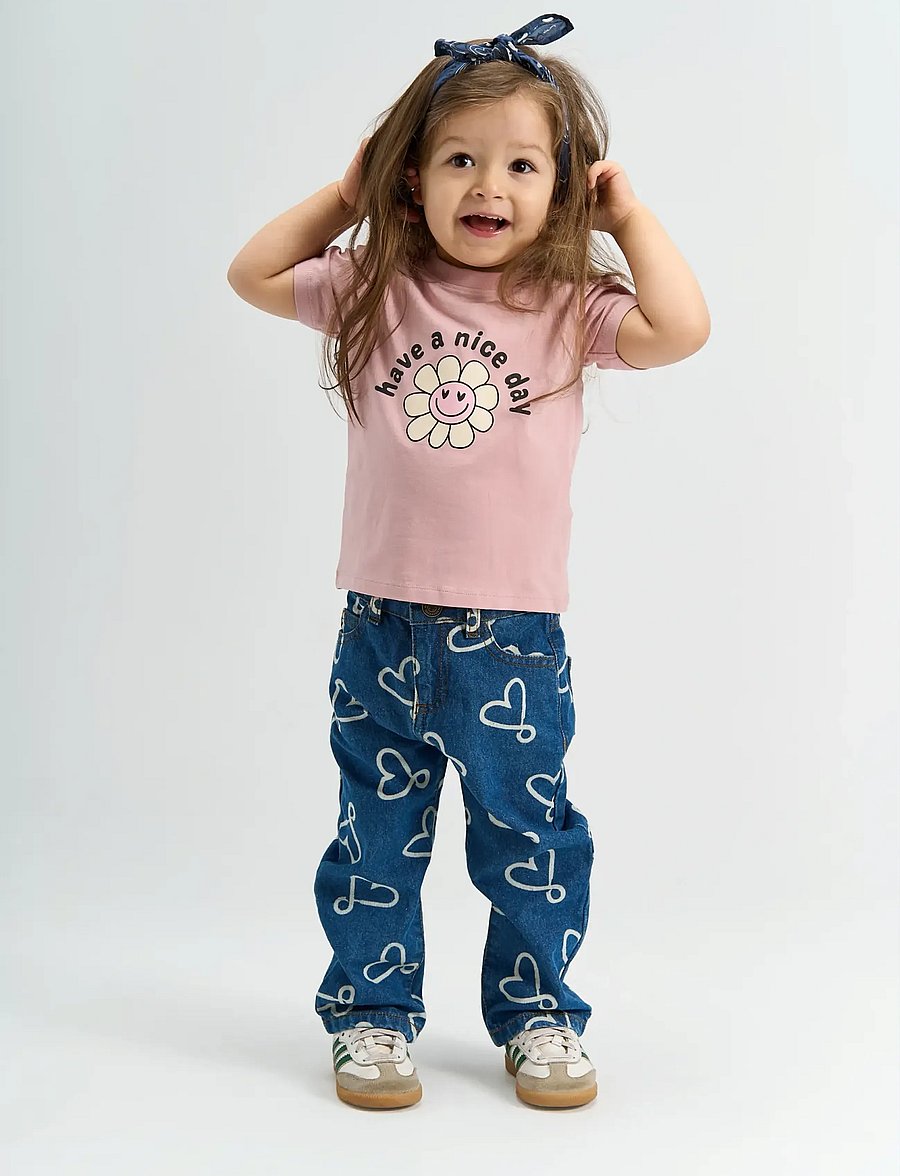 THE NEW SIBLINGS - TNSTShea Regular Fit Jeans - regular jeans - medium blue denim aop - 0