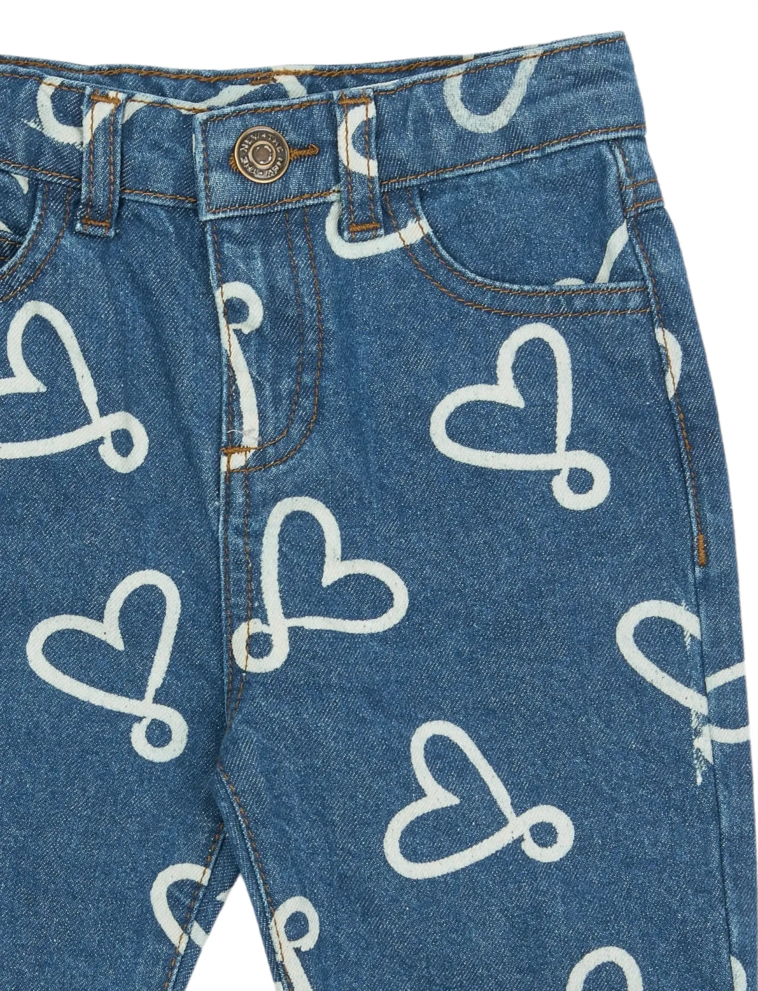 THE NEW SIBLINGS - TNSTShea Regular Fit Jeans - regular jeans - medium blue denim aop - 4