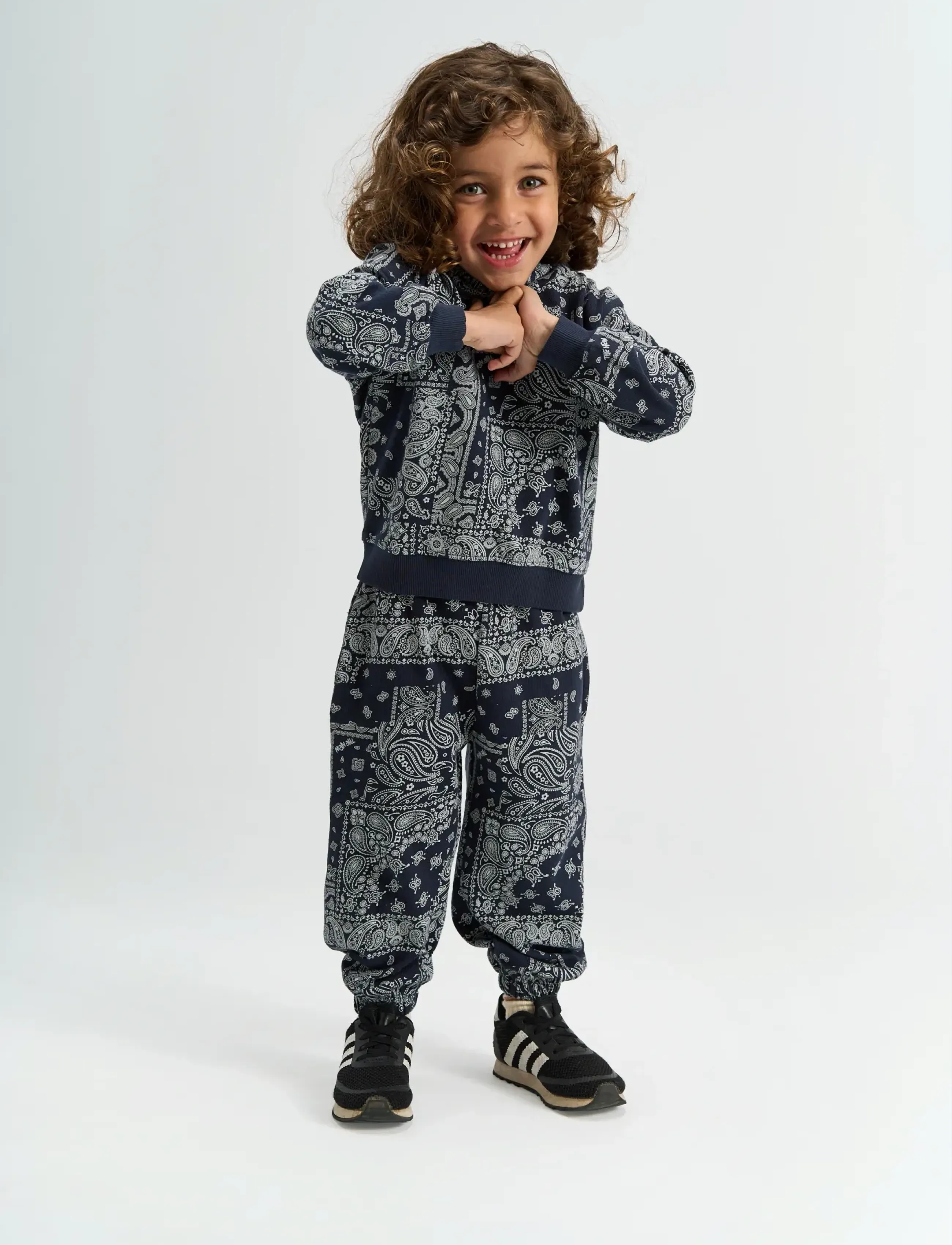 THE NEW SIBLINGS - TNSTSimon Sweatpants - jogginghosen - navy blazer aop - 0