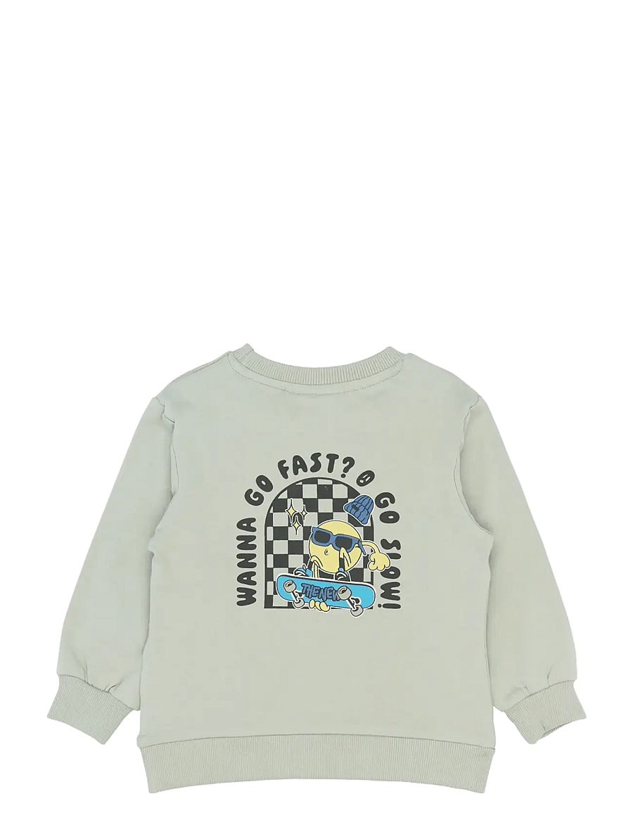 THE NEW SIBLINGS - TNSTStan Sweatshirt - sweatshirts - aqua gray - 2