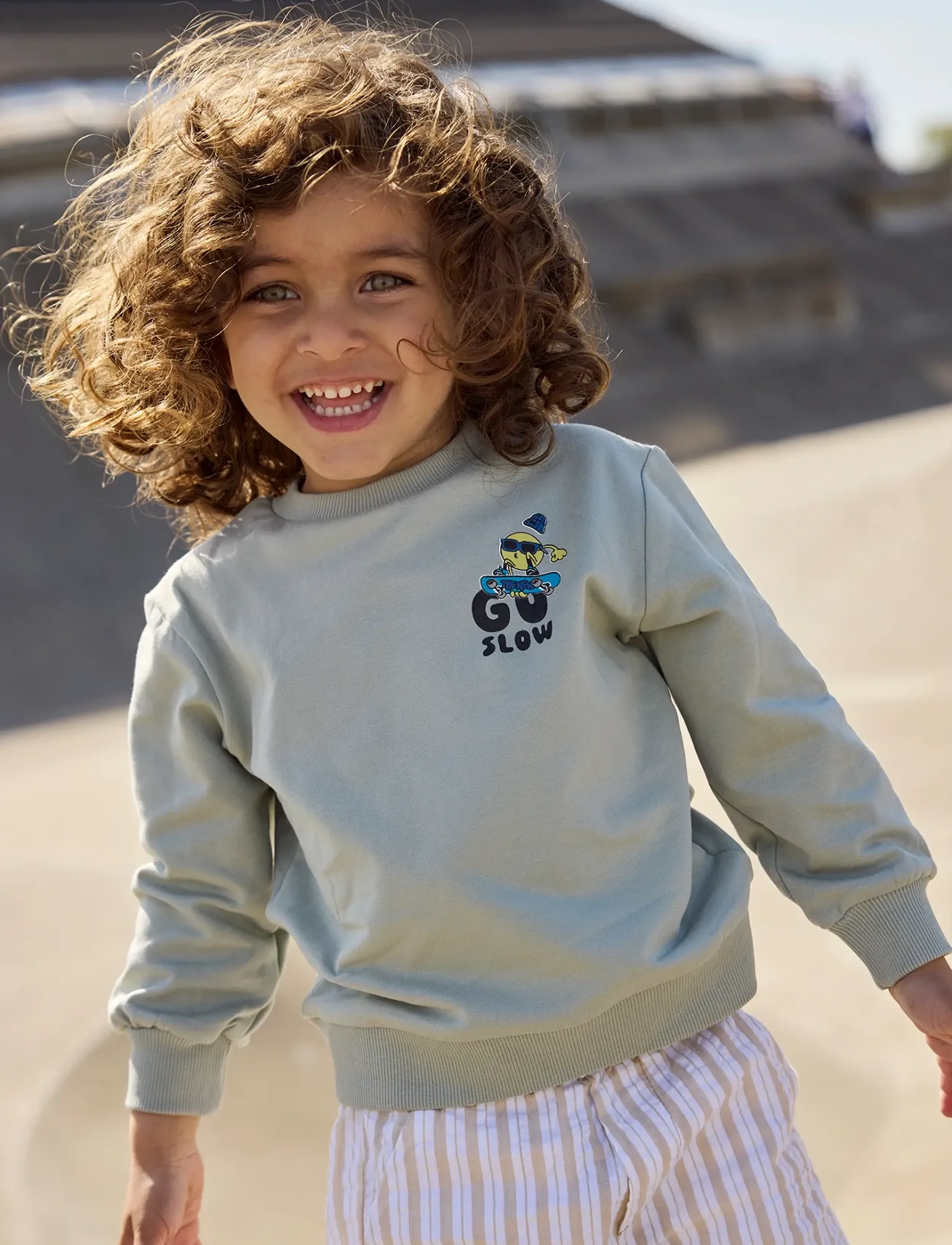 THE NEW SIBLINGS - TNSTStan Sweatshirt - sweatshirts - aqua gray - 3