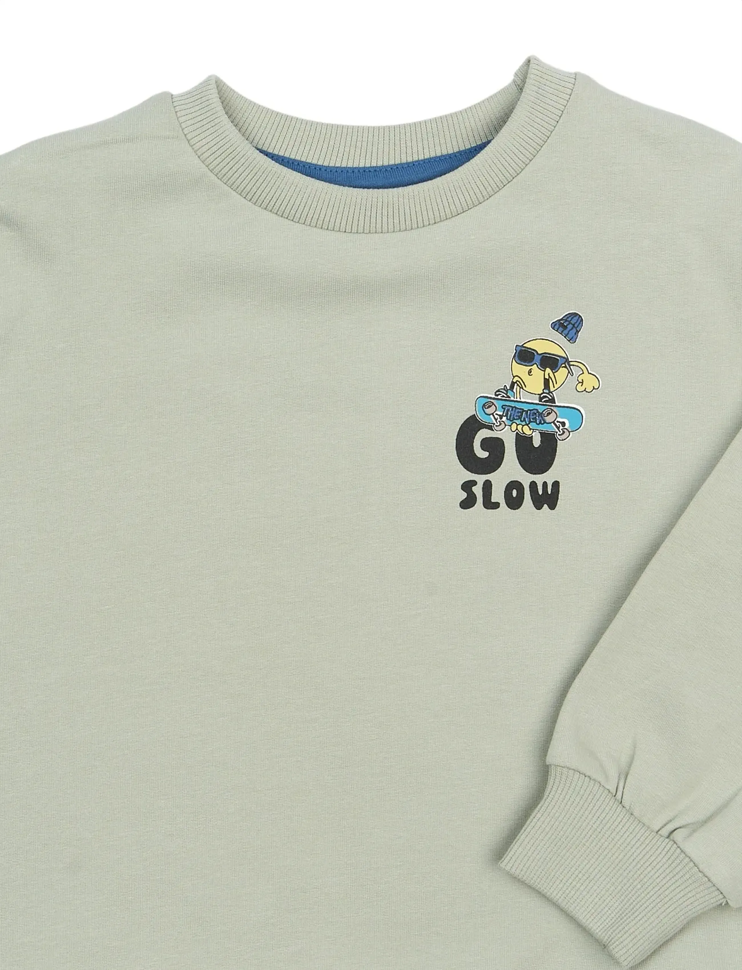 THE NEW SIBLINGS - TNSTStan Sweatshirt - sweatshirts - aqua gray - 4