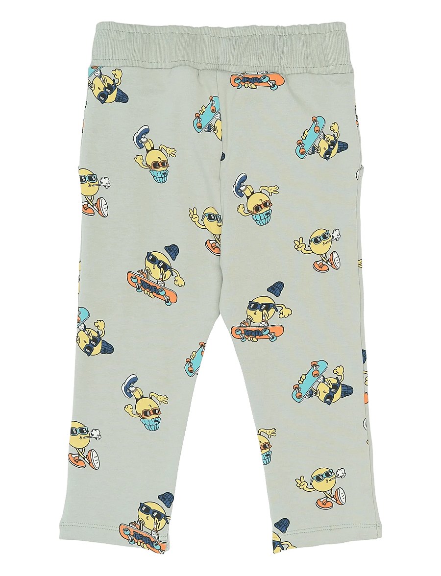 THE NEW SIBLINGS - TNSTSantiago Sweatpants - sweatpants - aqua gray aop - 1