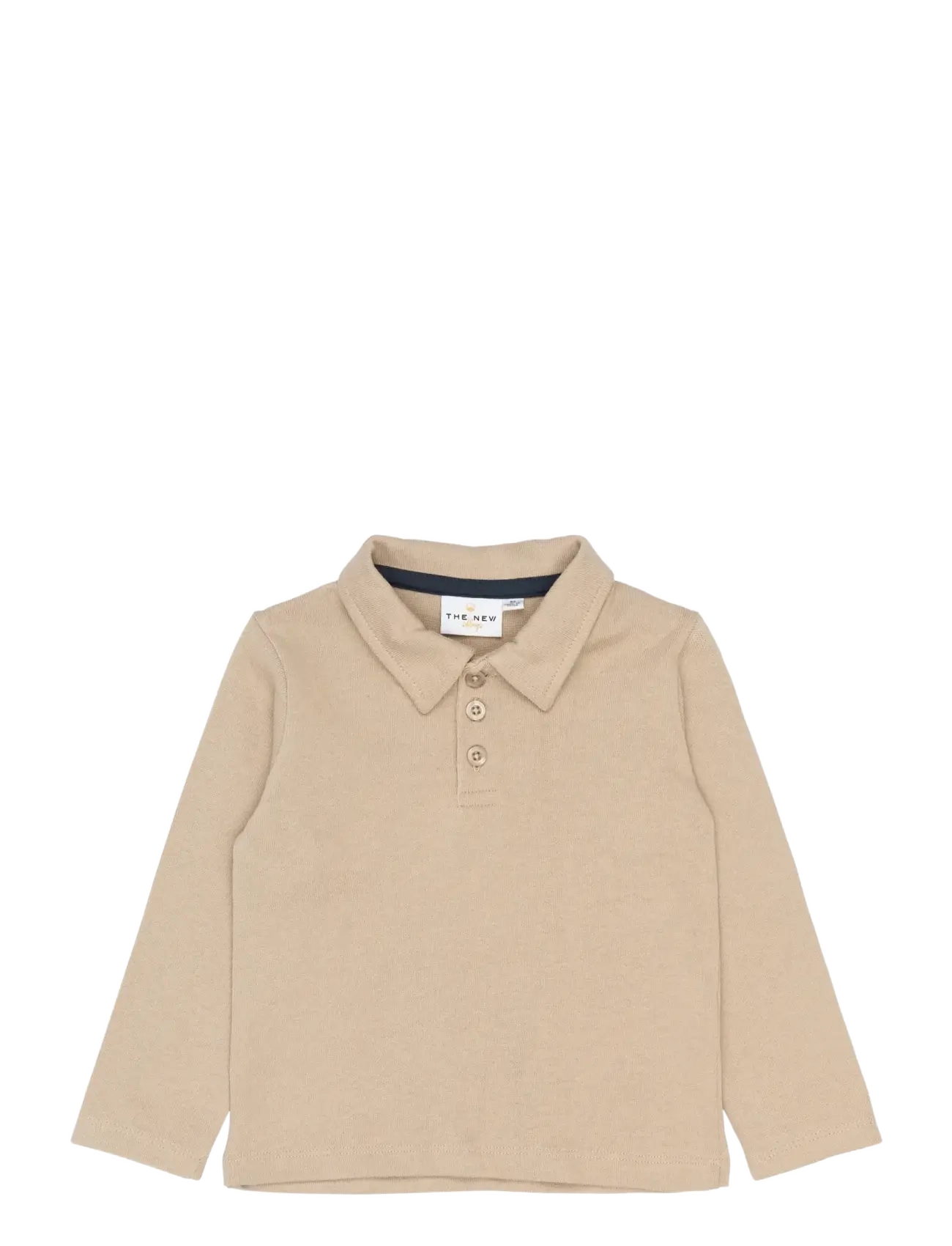 THE NEW SIBLINGS TNSTSteward L_S Polo - Riided - HUMUS / beige
