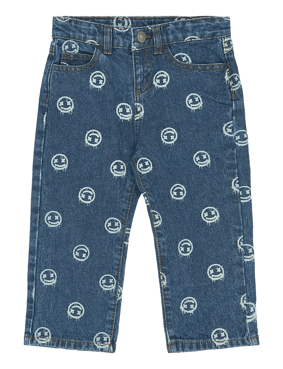 THE NEW SIBLINGS - TNSTSpero Baggy Fit Jeans - loose jeans - medium blue denim aop - 1