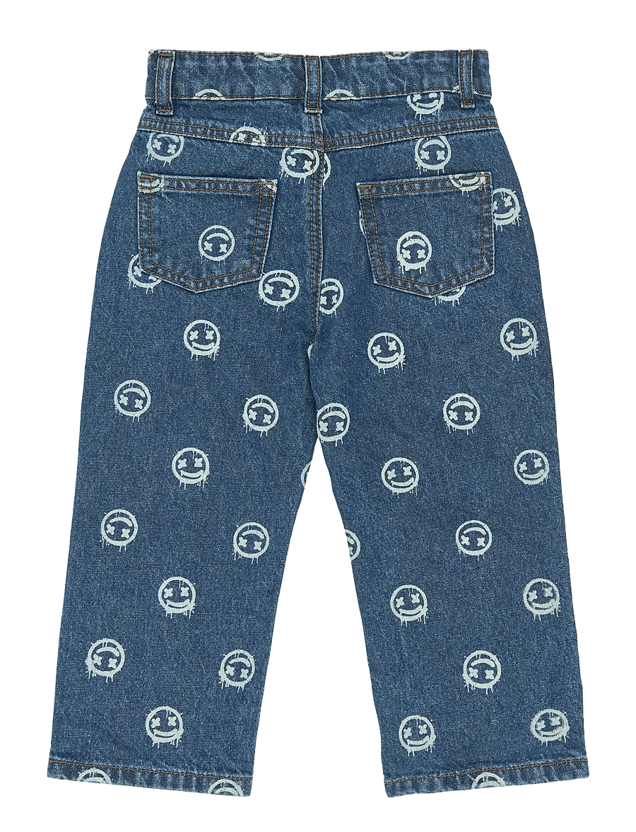 THE NEW SIBLINGS - TNSTSpero Baggy Fit Jeans - loose jeans - medium blue denim aop - 2