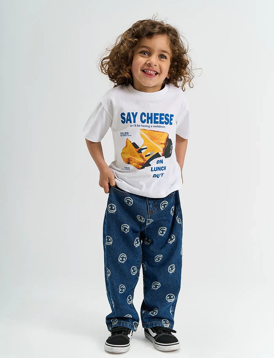 THE NEW SIBLINGS - TNSTSpero Baggy Fit Jeans - loose jeans - medium blue denim aop - 0