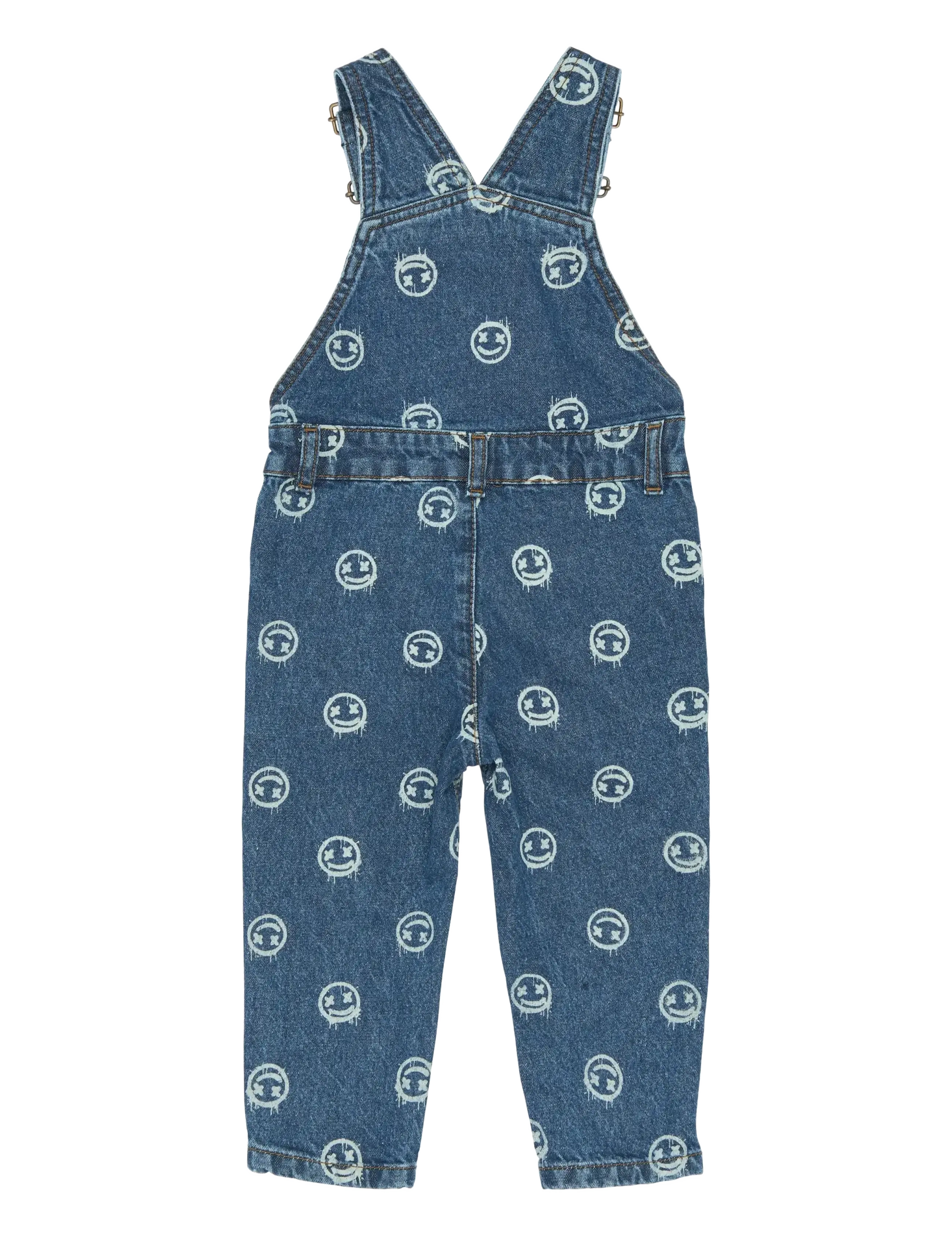 THE NEW SIBLINGS - TNSTSpero Denim Dungarees - medium blue denim aop - 1
