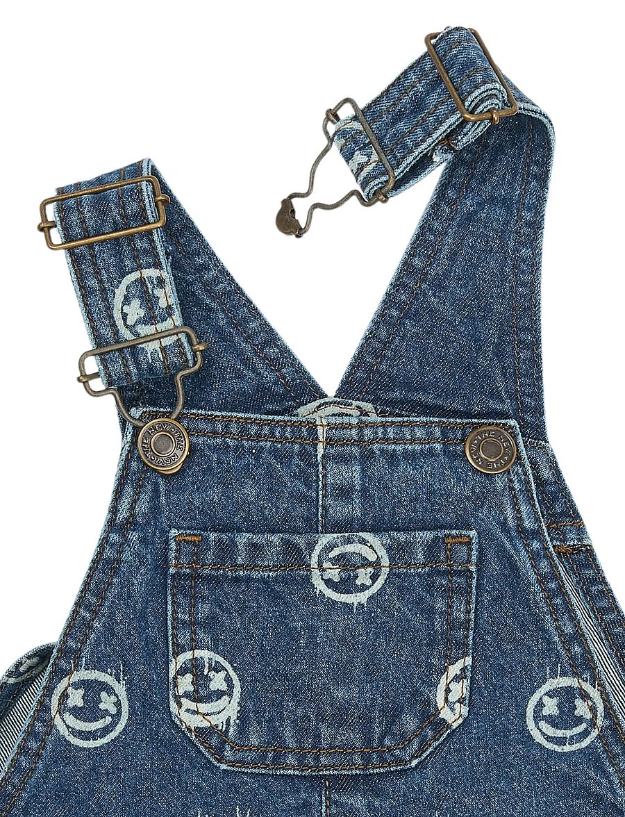 THE NEW SIBLINGS - TNSTSpero Denim Dungarees - medium blue denim aop - 2