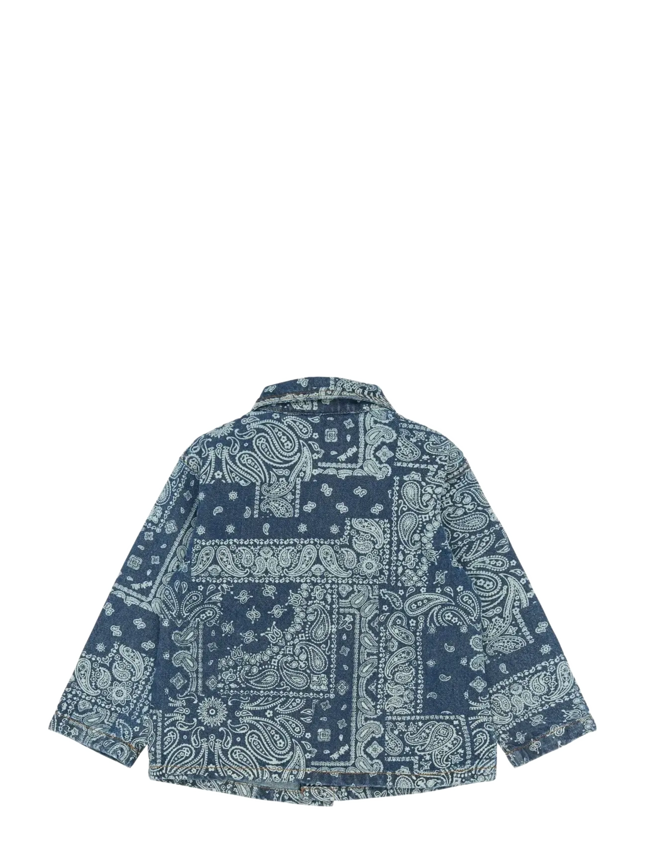 THE NEW SIBLINGS - TNSTStory OS Denim Overshirt - denimjakker - medium blue denim aop - 2
