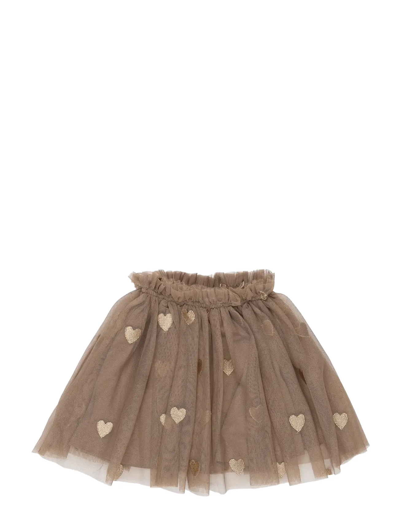 THE NEW SIBLINGS Tnstyna Mesh Skirt, Kinder, Herz Tüllrock, Beige, Gr.110