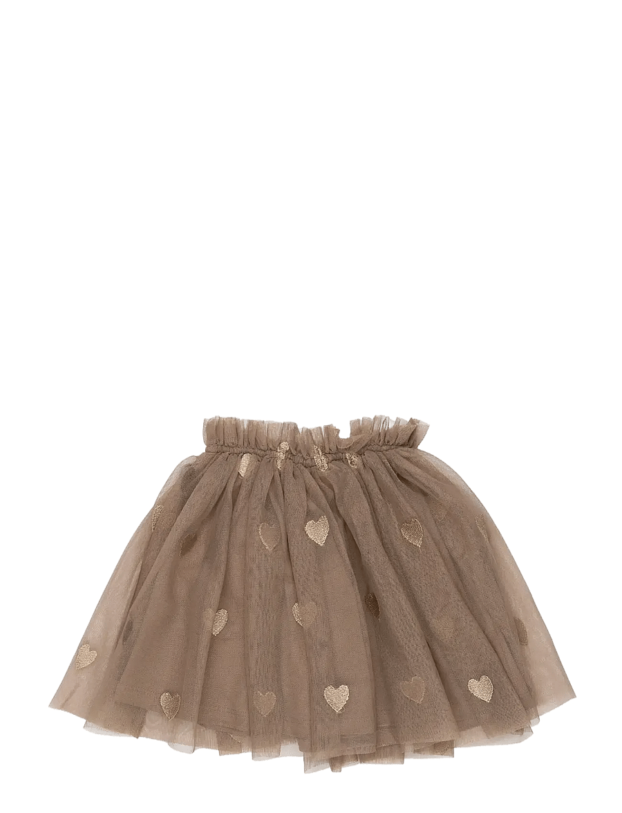 THE NEW SIBLINGS - TNSTYna Mesh Skirt - tyllkjolar - taupe gray emb tn - 1