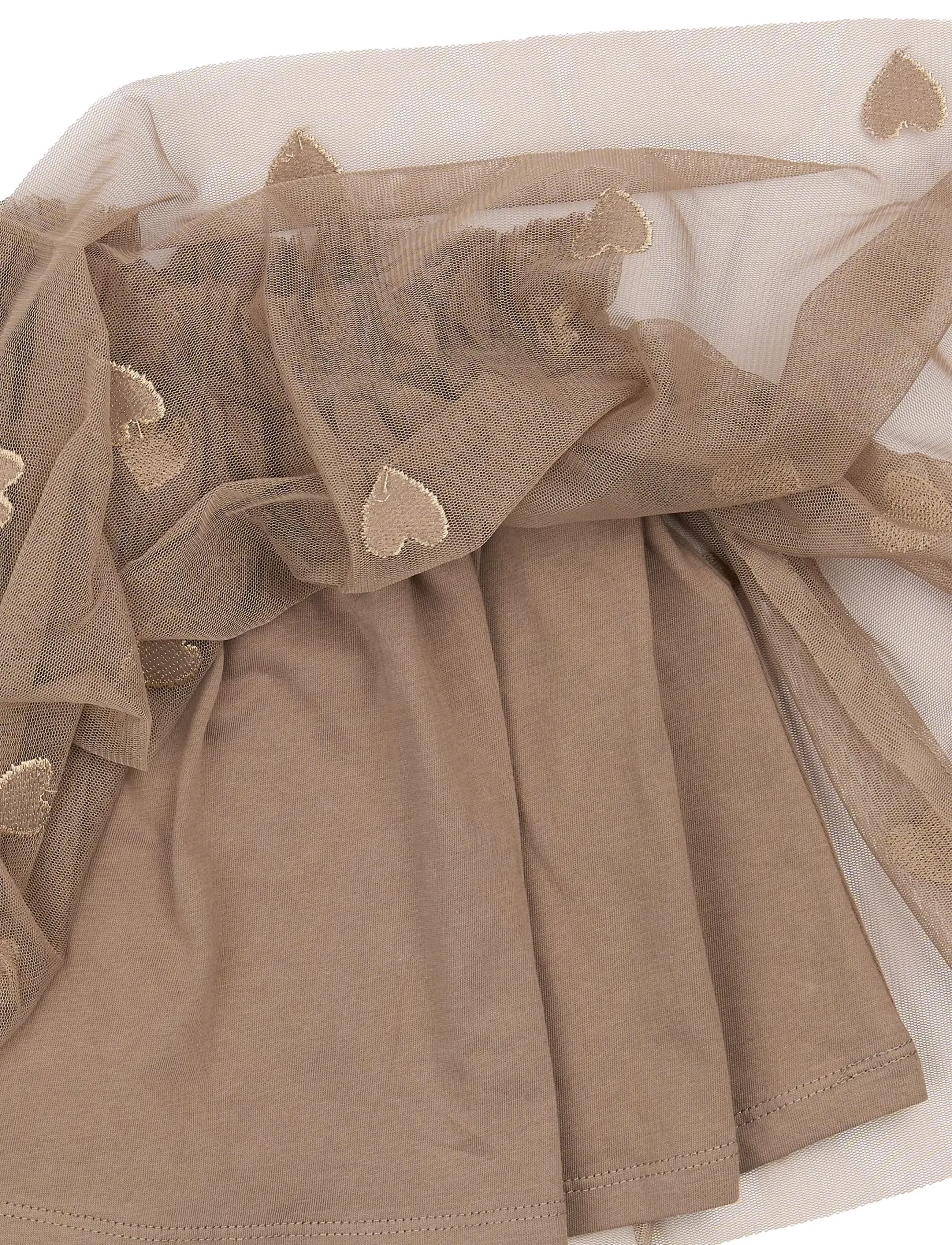 THE NEW SIBLINGS - TNSTYna Mesh Skirt - tyllkjolar - taupe gray emb tn - 2
