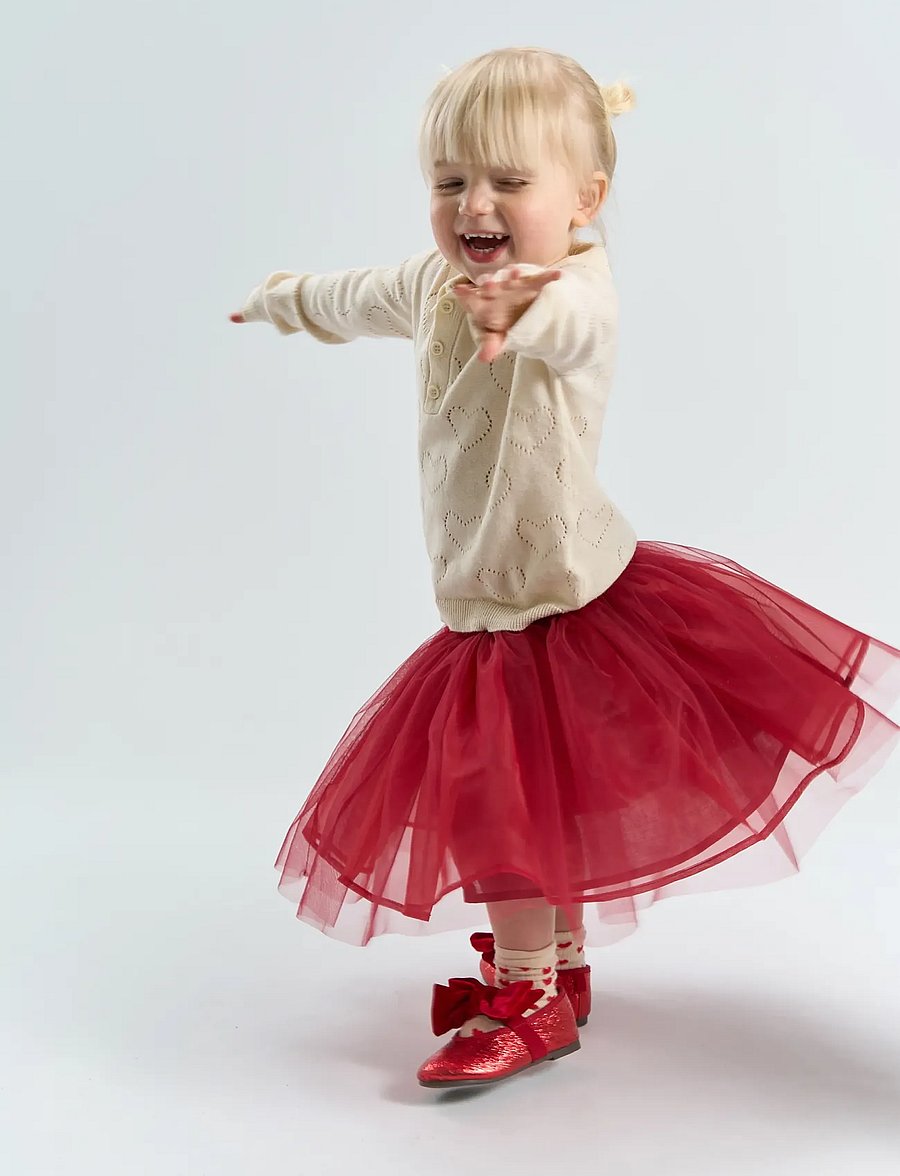 THE NEW SIBLINGS - TNSTRosette Mesh Skirt - tyllkjolar - rio red tn - 0
