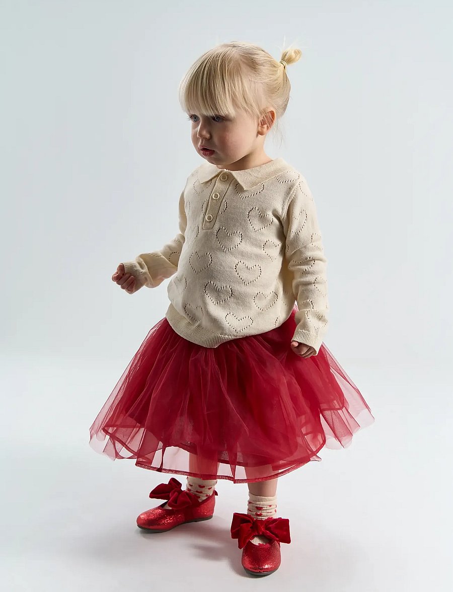THE NEW SIBLINGS - TNSTRosette Mesh Skirt - tyllkjolar - rio red tn - 3