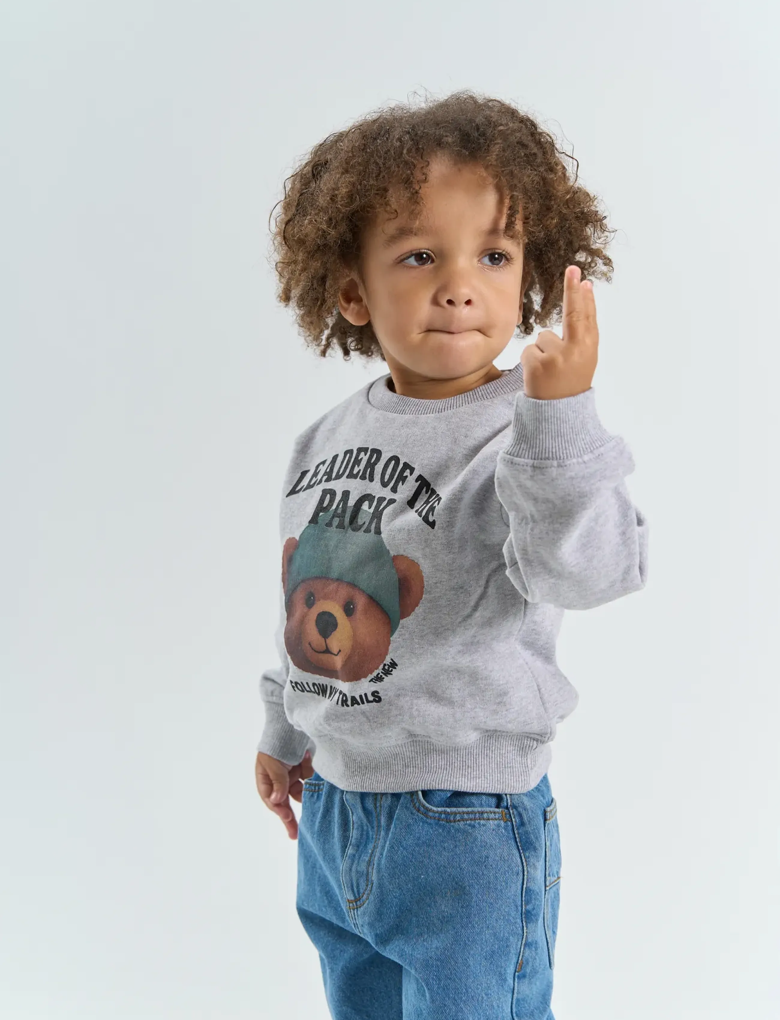 THE NEW SIBLINGS - TNSTYvan OS Sweatshirt - dressipluusid - light grey melange - 3